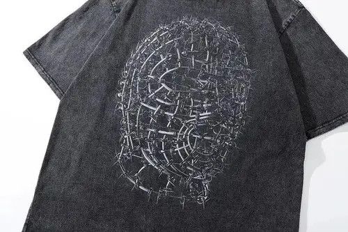 Other Men Hip Hop Streetwear T Shirt Iron Human Head Model Graphic Size US M / EU 48-50 / 2 - 1 Thumbnail