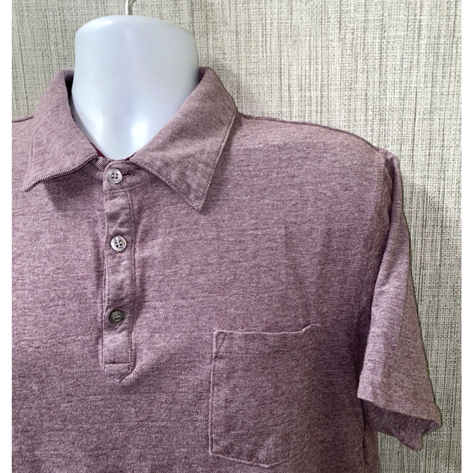 Buffalo David Bitton Buffalo David Bitton Men's Golf Polo Shirt Short Sleeve Cotton Light Red Size L Size US L / EU 52-54 / 3 - 2 Thumbnail