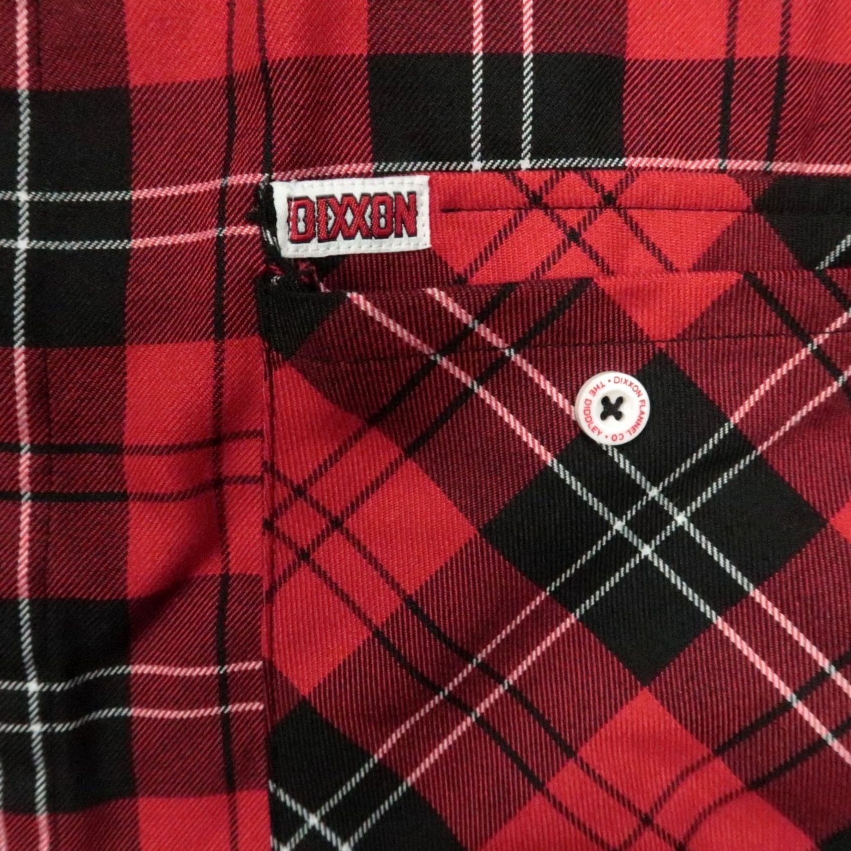 Vintage Dixxon Flannel Shirt Mens 4XL Red Black Buffalo Plaid The Diddley Long Sleeve Button-Up Size US XXL / EU 58 / 5 - 4 Thumbnail