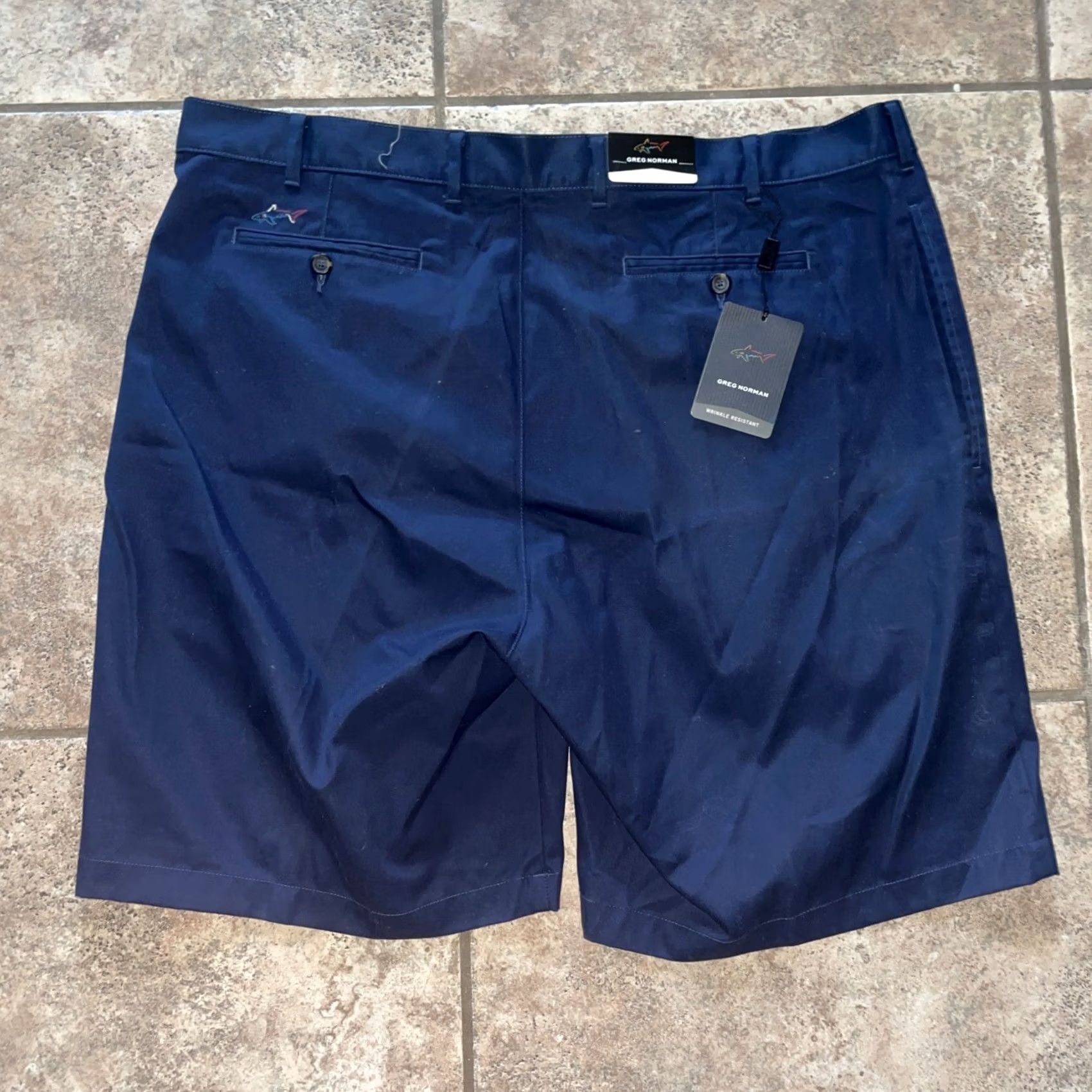 Vintage Greg Norman Shorts Navy Blue Mens 42 Chino NWT Size US 42 / EU 58 - 3 Thumbnail