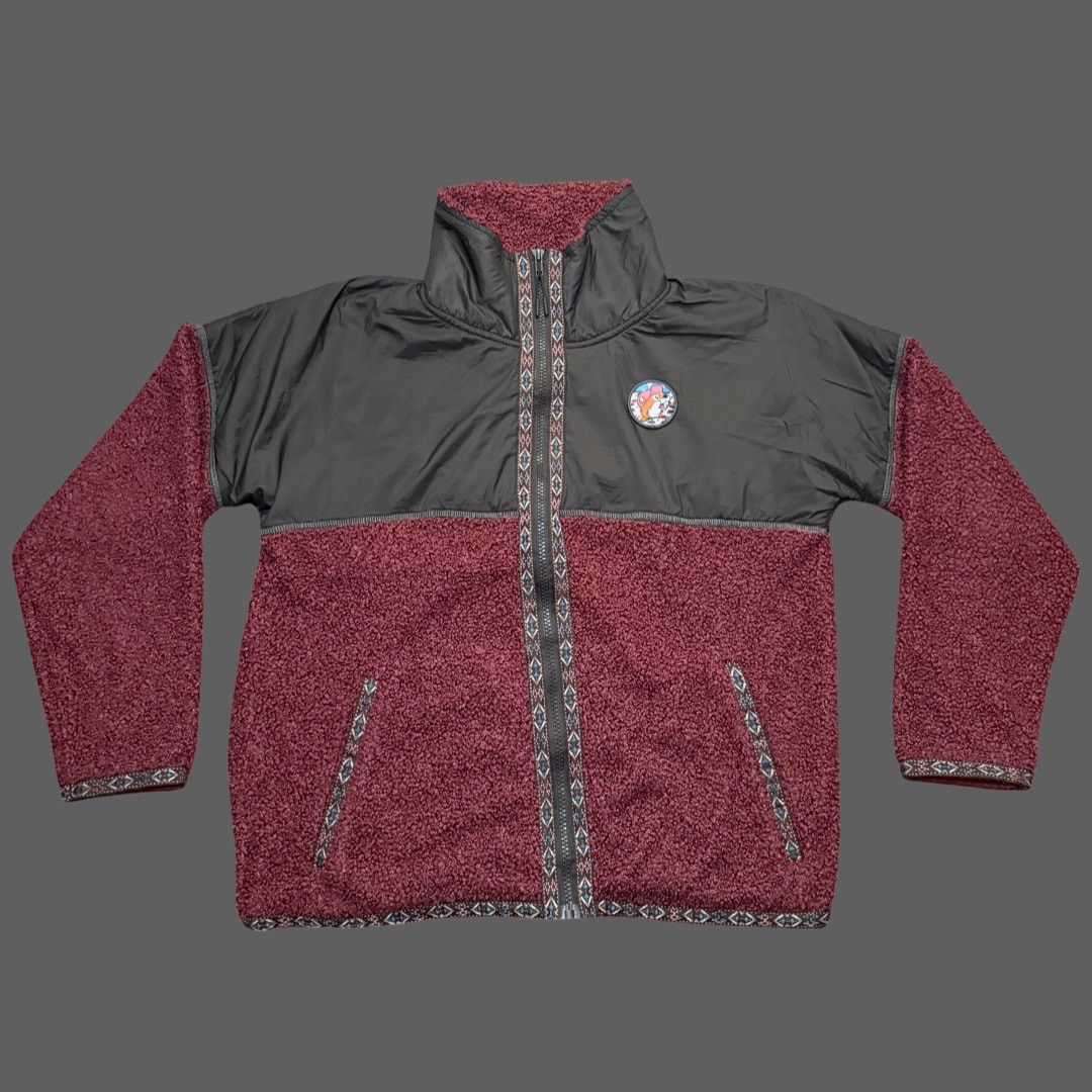 Other Buc-ee's Fall '23 Berber Red/Gray Colorblock Jacket Small Size S / US 4 / IT 40 - 1 Thumbnail