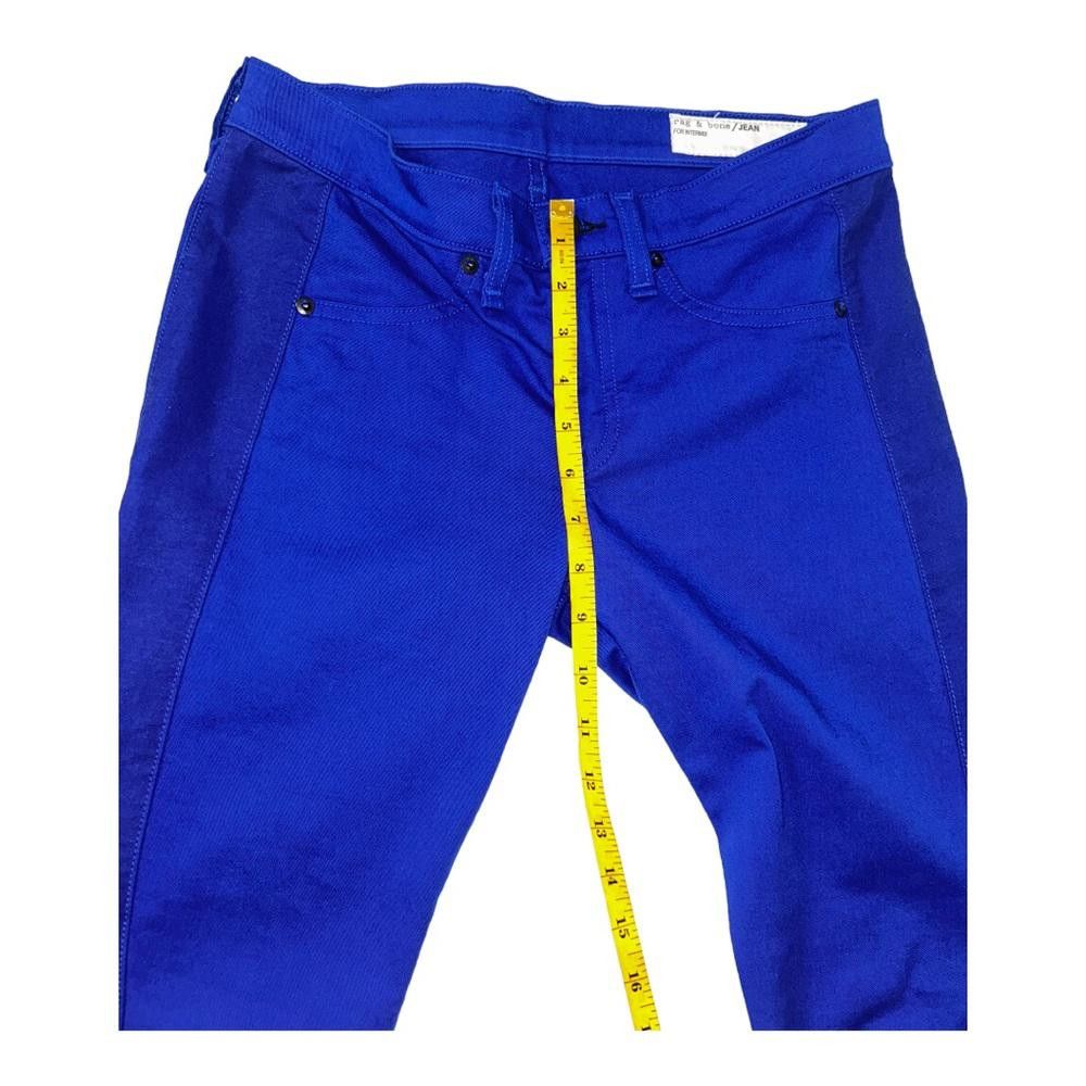 Rag & Bone rag & bone l Cobalt Blue Moto Skinny Jeans Size 28 Size 28" / US 6 / IT 42 - 7 Thumbnail