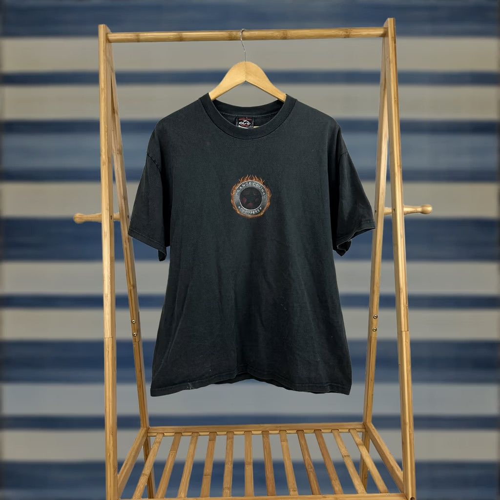 Vintage VTG Orange County Choppers OCC Fire Flame Faded Black Biker T-Shirt XL Size Men Shirt Size US XL / EU 56 / 4 - 1 Thumbnail