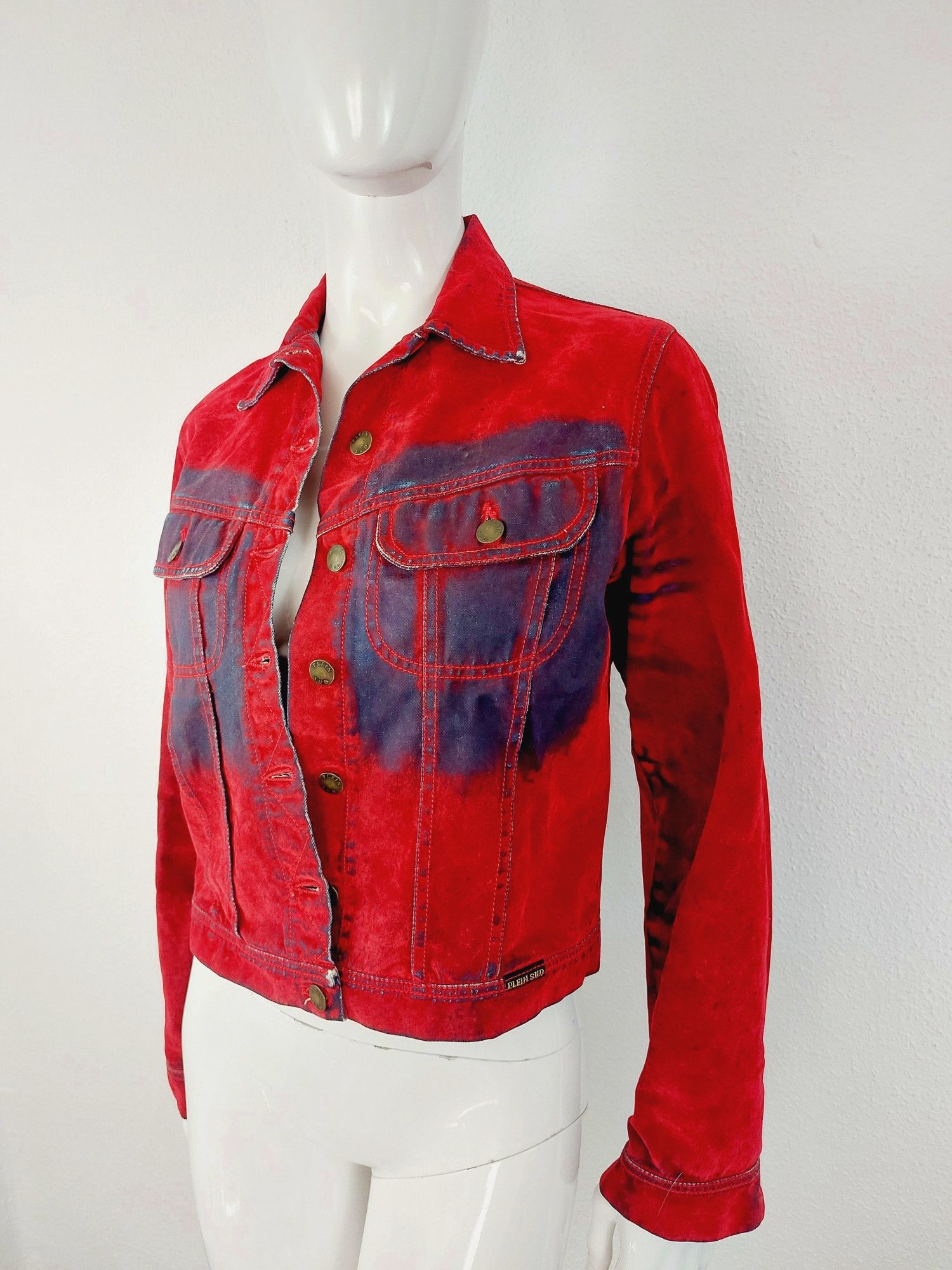 plein sud Plein Sud French Napoleon Wash Blue Jean's Jacket | Grailed