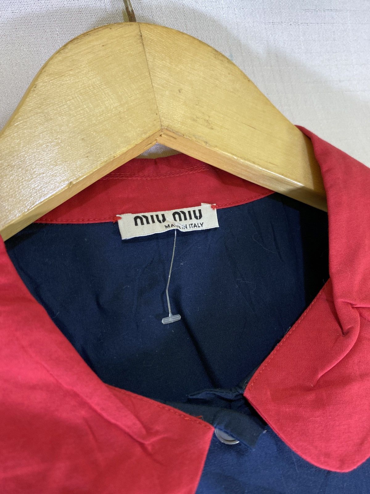 Miu Miu red collar shirt Size S / US 4 / IT 40 - 3 Thumbnail