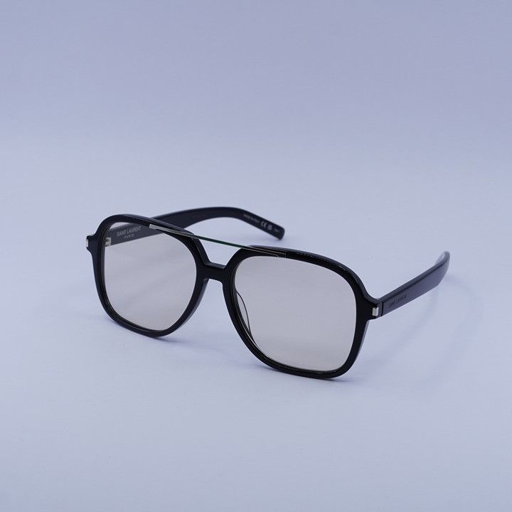 Saint Laurent Paris Saint Laurent SL545 001 Sunglasses Black Aviator Frame Size ONE SIZE - 2 Thumbnail