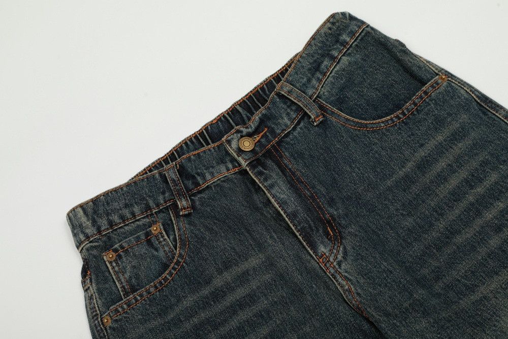Vintage Male punk American retro washed straight leg jeans Size US 32 / EU 48 - 3 Thumbnail