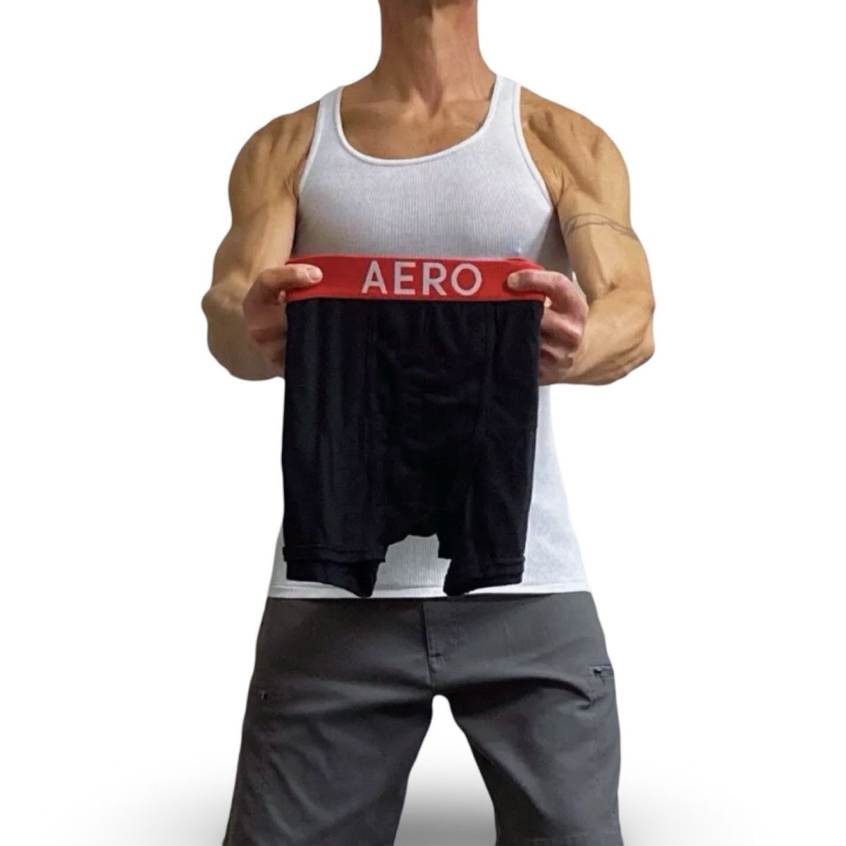 Aeropostale Aeropostale Men’s Black / Red Boxer Briefs Size Large Size 36 - 1 Thumbnail