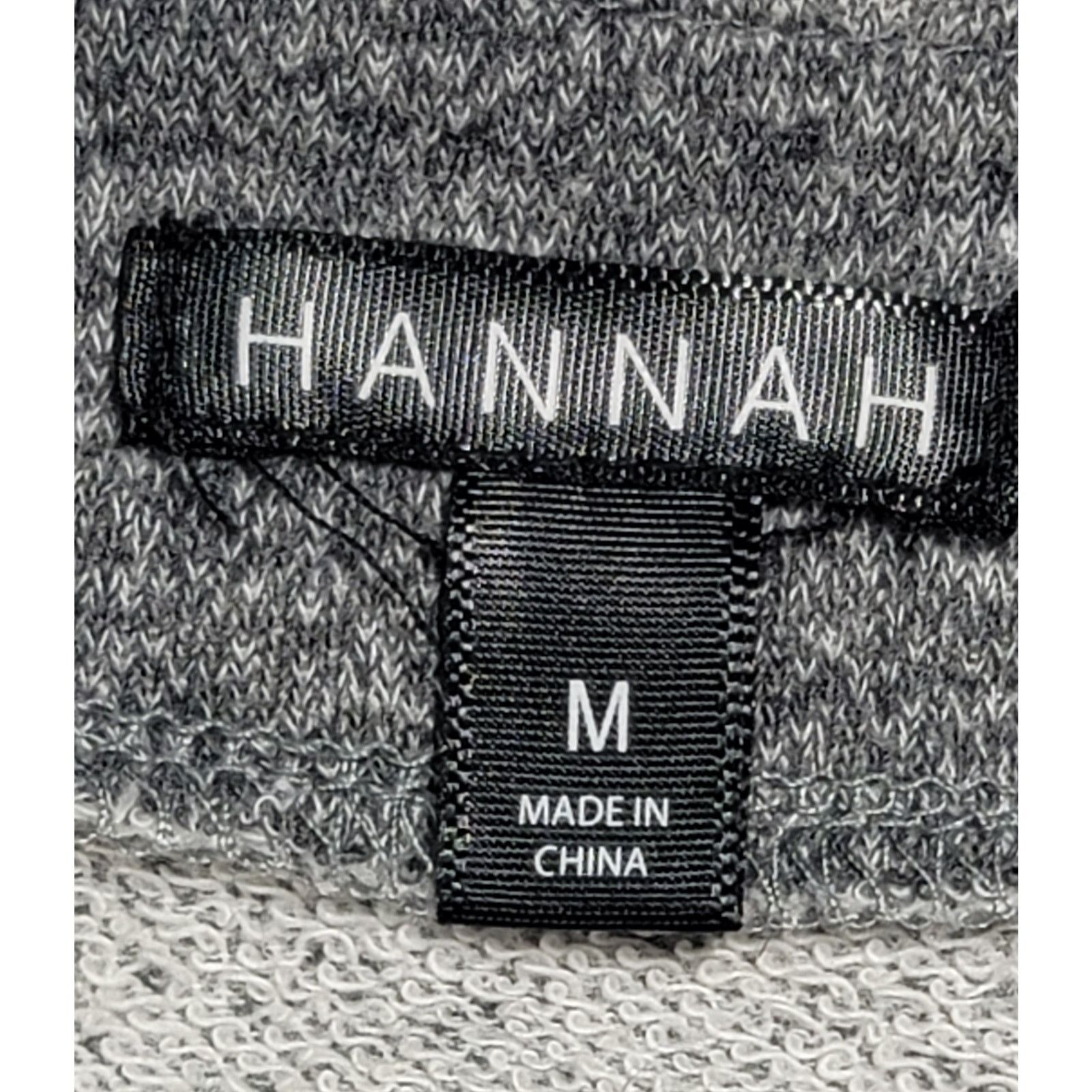 Other Hannah Gray Marled Round Neck Lace Hem Top Medium Soft Size M / US 6-8 / IT 42-44 - 3 Thumbnail