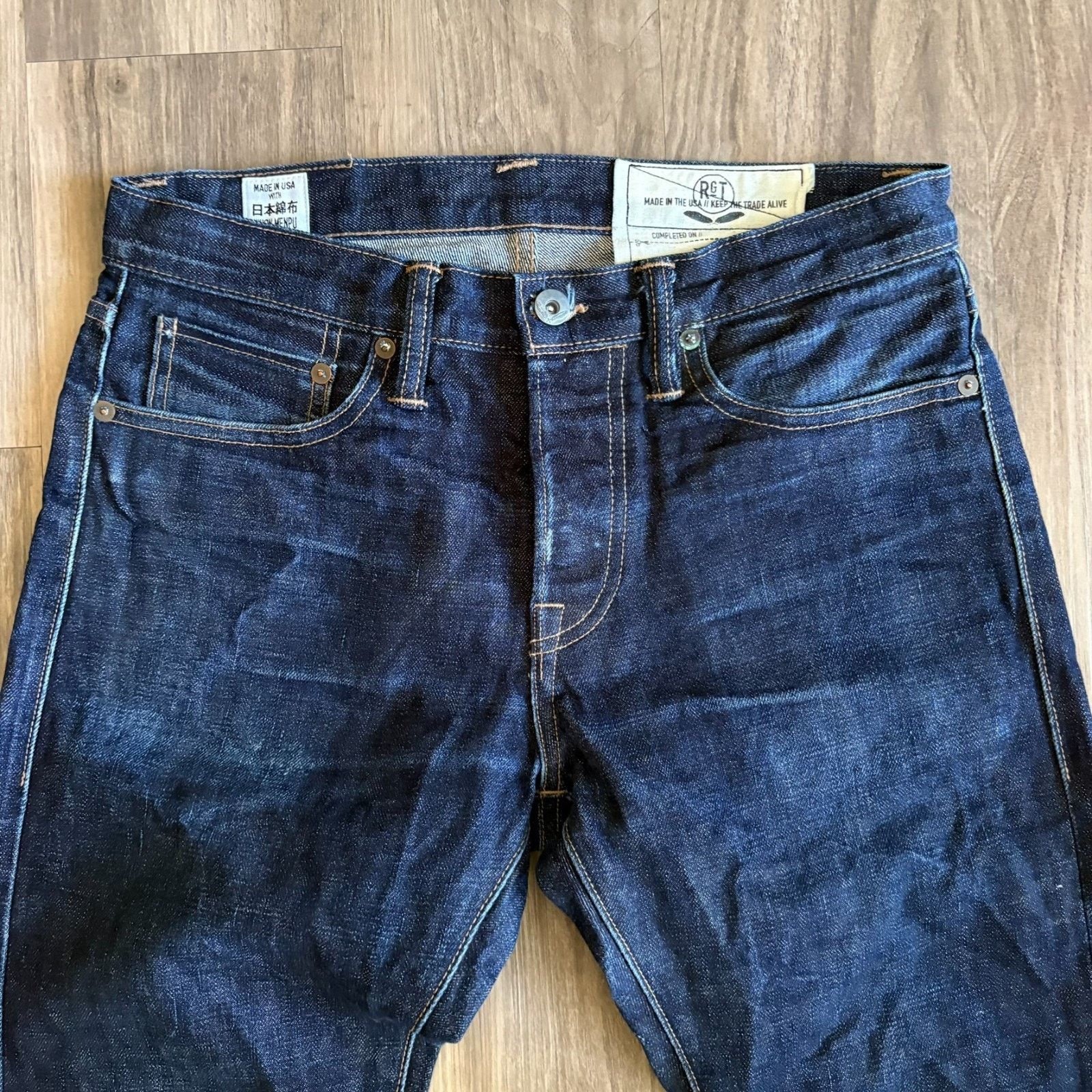 Rogue Territory Rogue Territory RGT Stanton Slim Selvedge Denim Jeans 29x36 Size US 29 - 2 Thumbnail