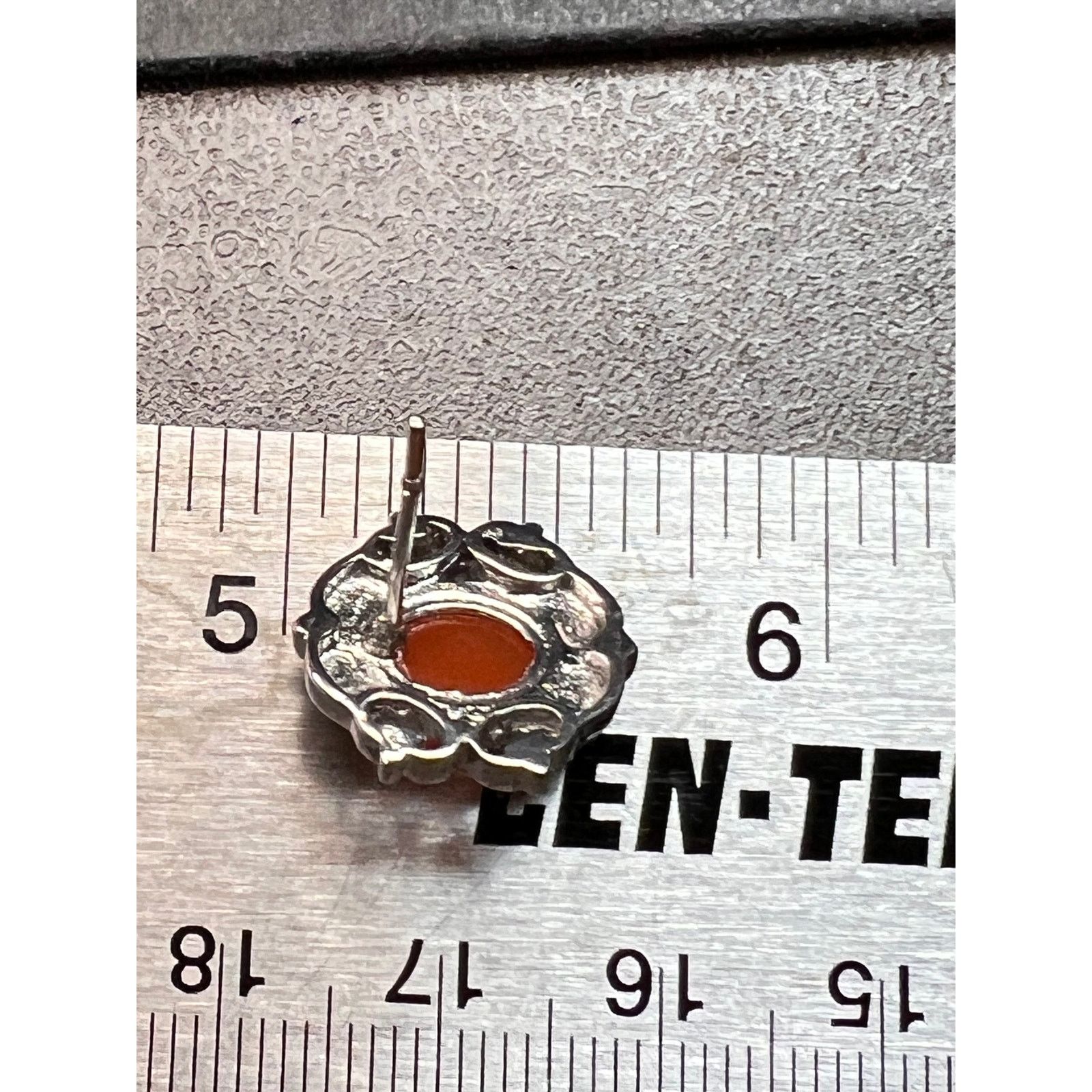 Other Carnelian stainless steel stud earrings Size ONE SIZE - 4 Thumbnail