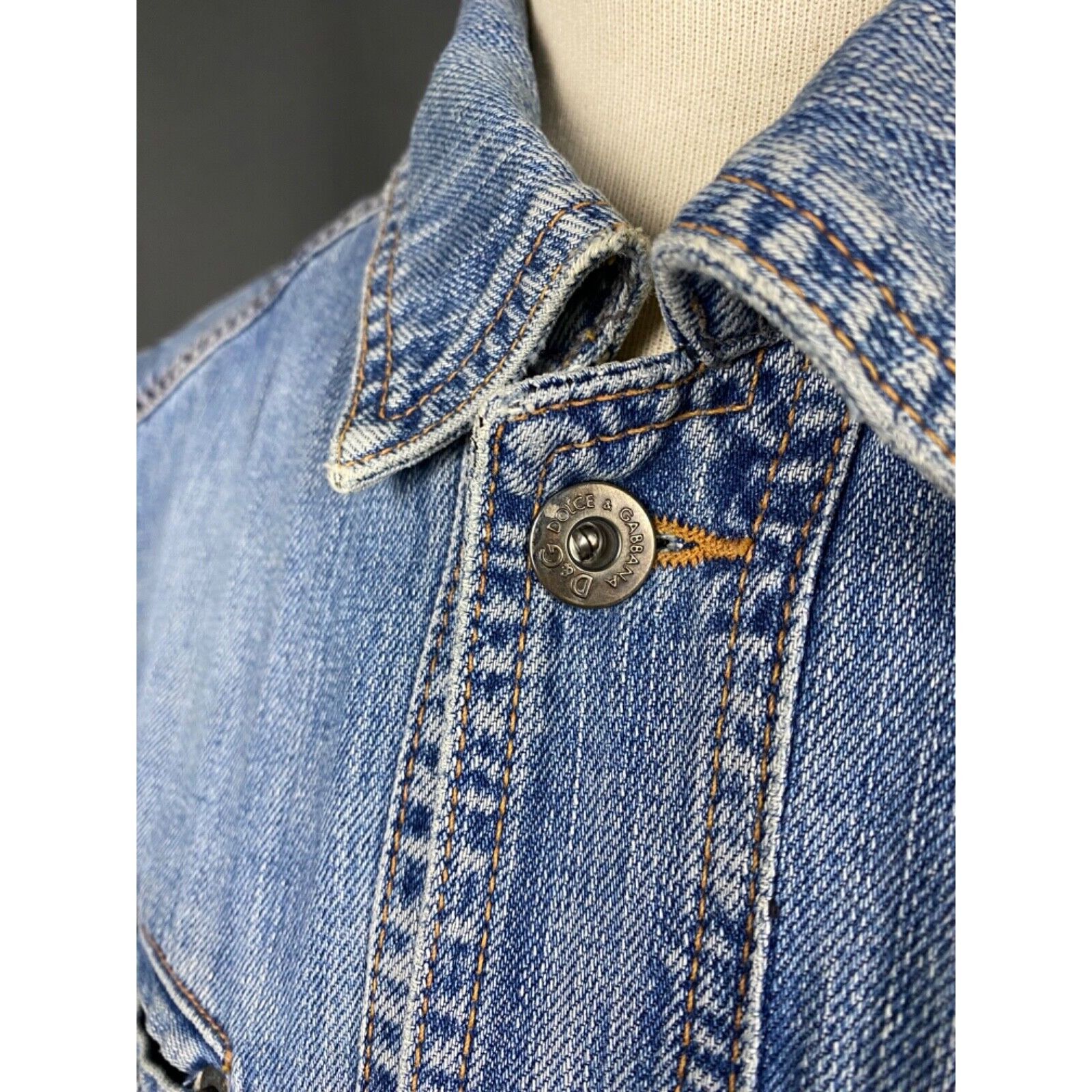 Dolce & Gabbana RARE! Dolce&Gabbana Vintage Men's Blue Denim Vest Size 40/54 Size US L / EU 52-54 / 3 - 8 Thumbnail