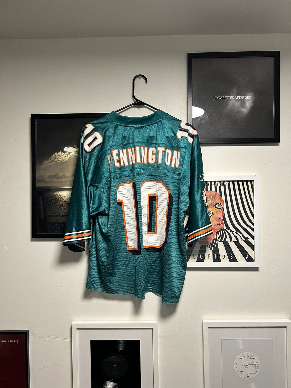 NFL 2008 Cropped Chad Pennington Dolphins Jersey - XL Size US XL / EU 56 / 4 - 2 Thumbnail