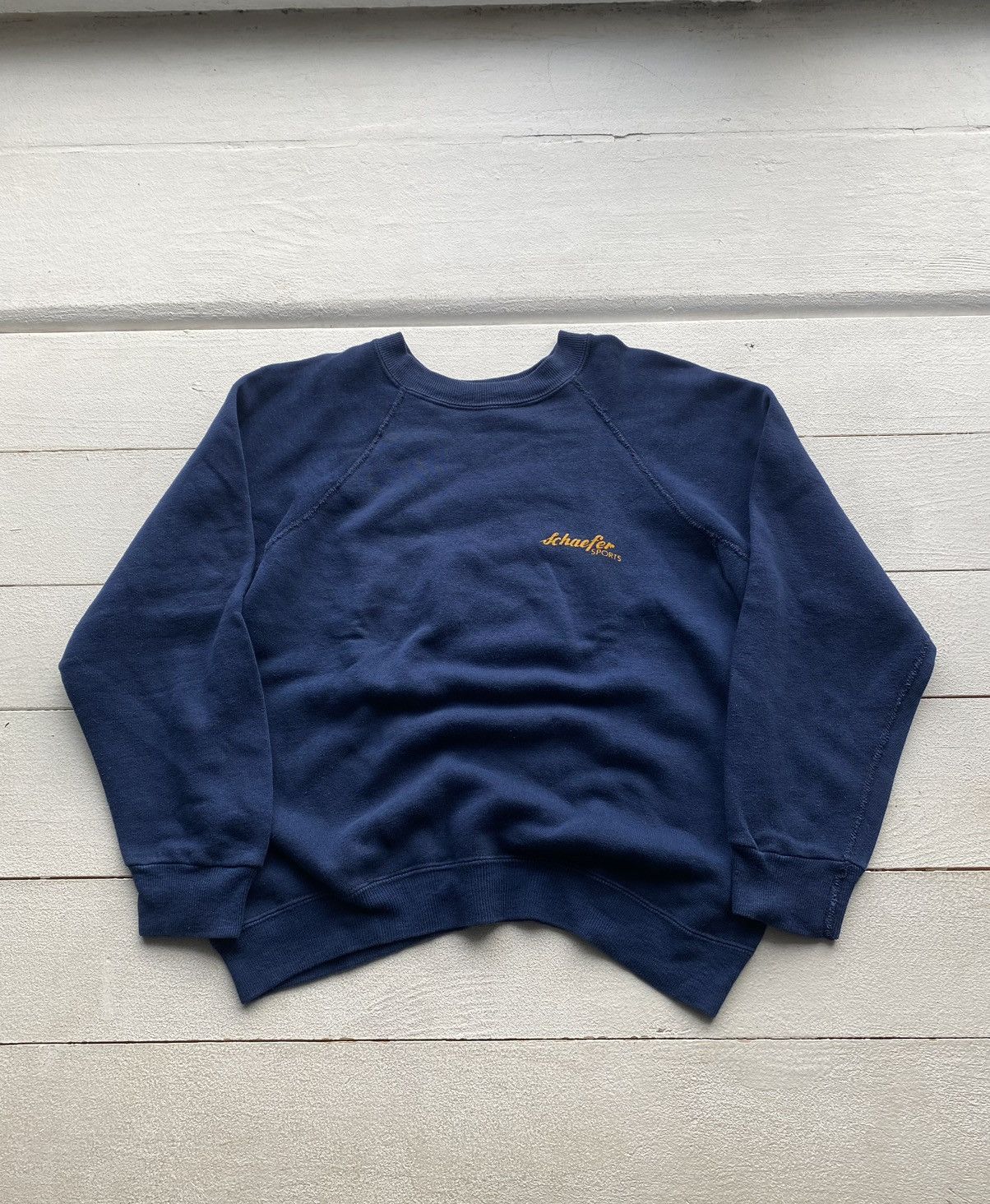 Champion × Vintage 1980s🔥OG VINTAGE CHAMPION BLUE SWEATSHIRT USA MADE MENS RARE Size US S / EU 44-46 / 1 - 1 Thumbnail