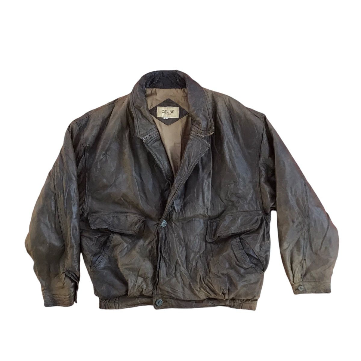 Celine RARE VINTAGE CELINE PARIS LEATHER JACKET Size US M / EU 48-50 / 2 - 1 Thumbnail
