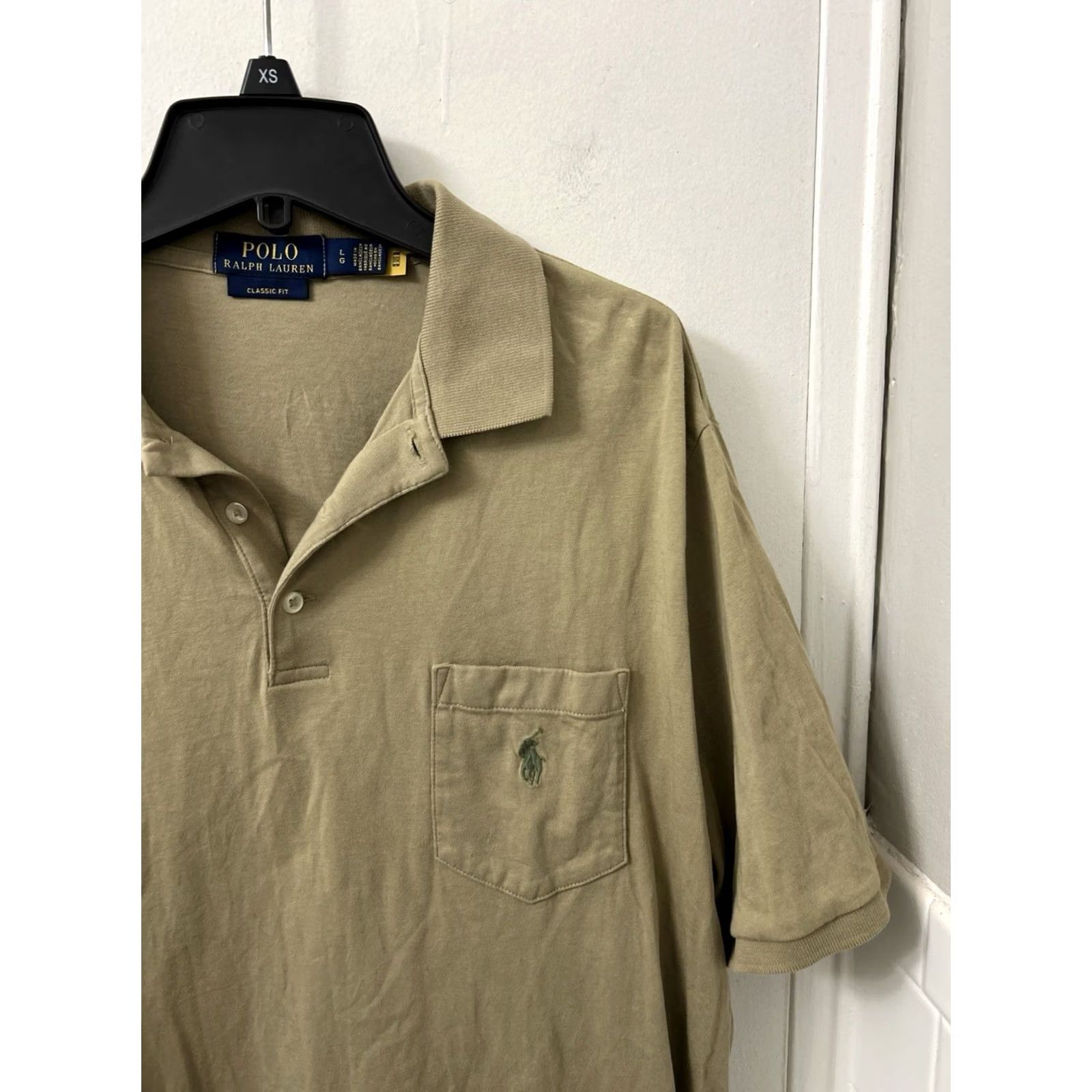 Polo Ralph Lauren Polo Ralph Lauren Shirt Mens Size L Khaki Tan Classic Fit Pocket S/S Size US L / EU 52-54 / 3 - 4 Thumbnail