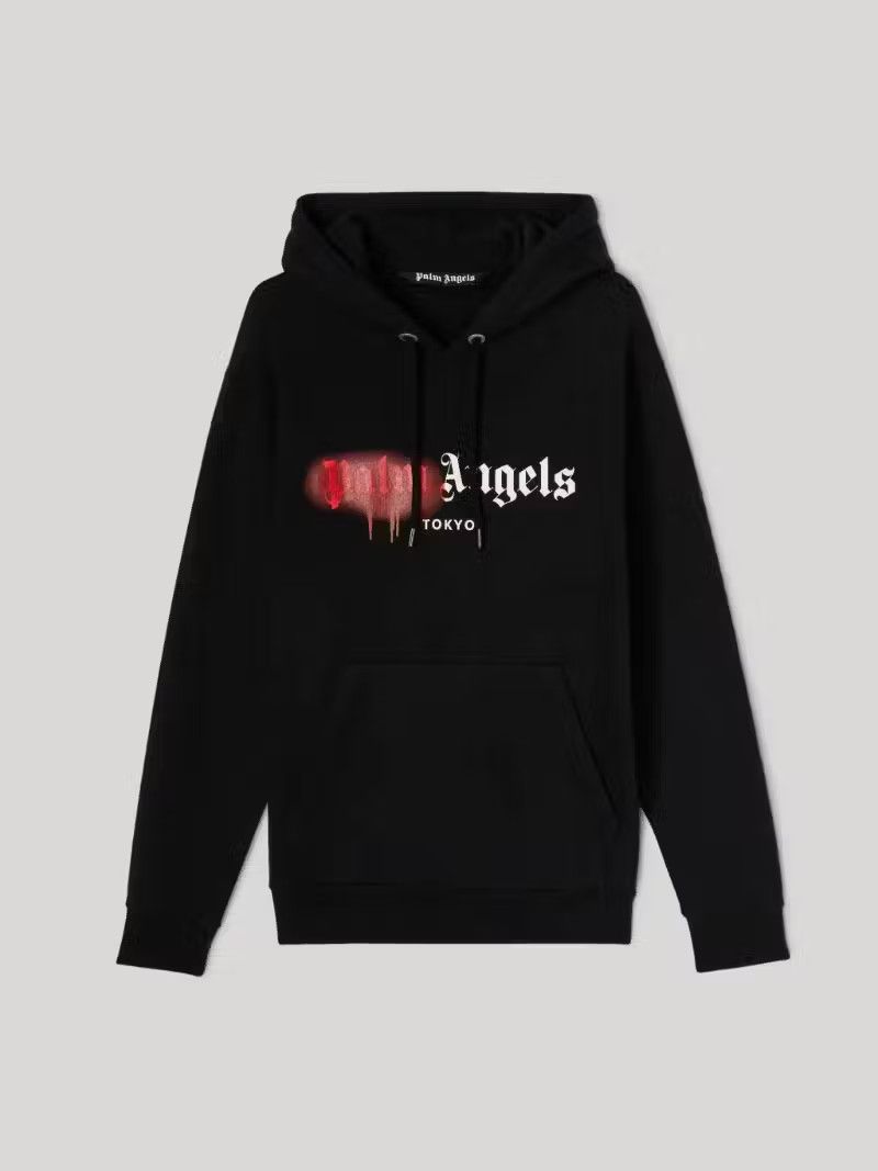 Tokyo Sprayed Hoodie in Black