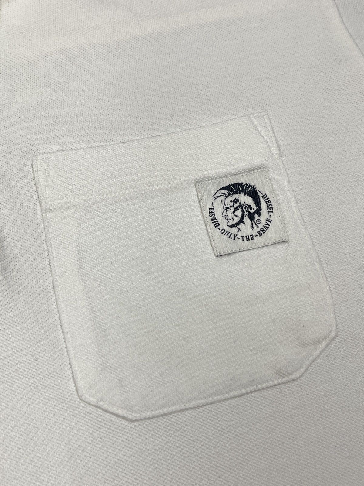 Diesel Mens Diesel White Polo Small Logo Skull Y2K Size M Size US M / EU 48-50 / 2 - 5 Thumbnail