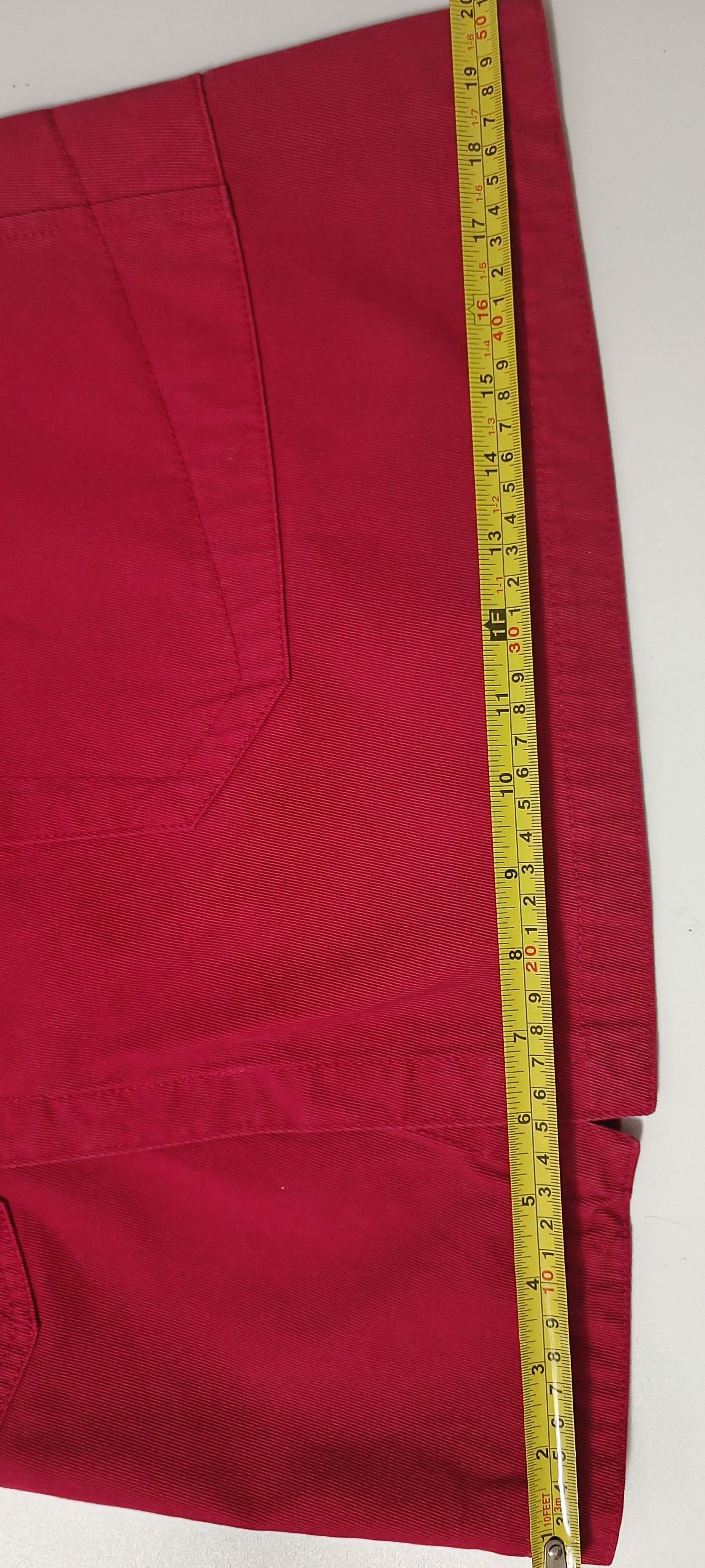 Jean Paul Gaultier 2000's - Asymmetric mini skirt in red denim Size 27" / US 4 / IT 40 - 11 Thumbnail