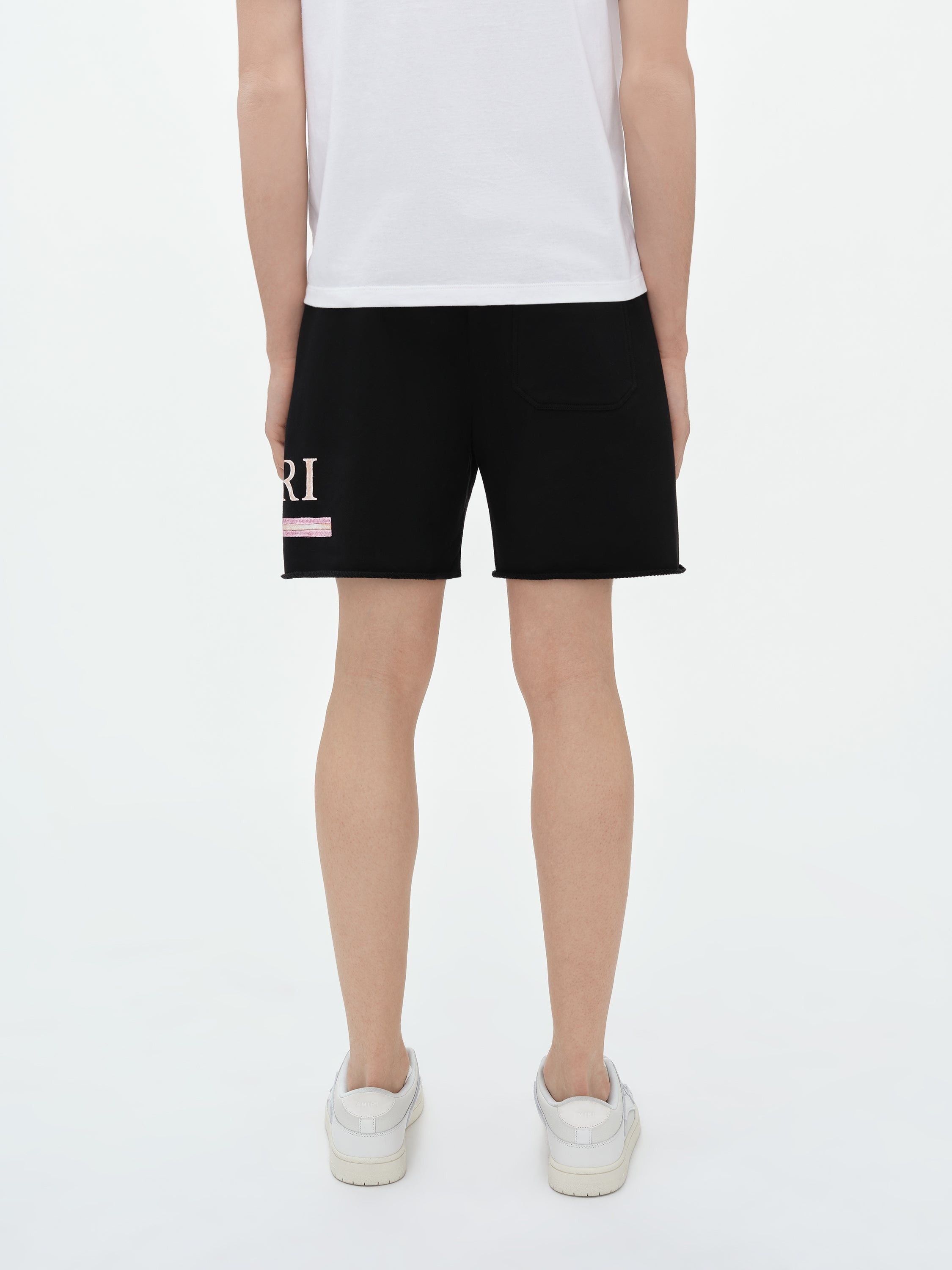Amiri o1s1wg110425 Ma Watercolor Bar Sweatshort in Black Size US 34 / EU 50 - 4 Thumbnail