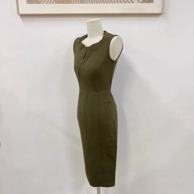 Givenchy Givenchy military green sleeveless dress 36 Size XS / US 0-2 / IT 36-38 - 4 Thumbnail
