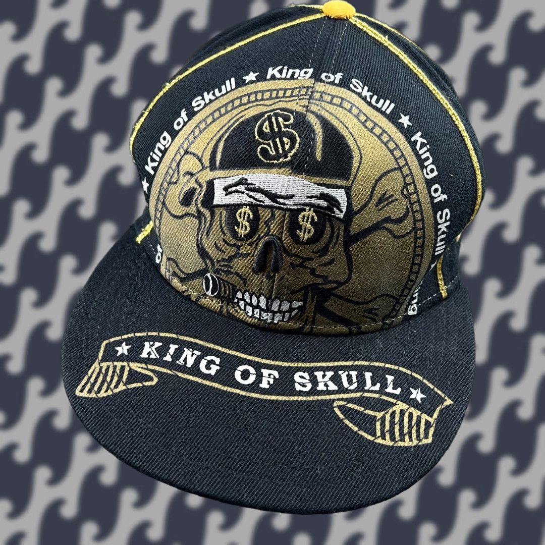 New Era New Era 59Fifty King of Skull Snapback Cap Size 7 Baseball Cap Unisex Adults Black Size ONE SIZE - 1 Thumbnail