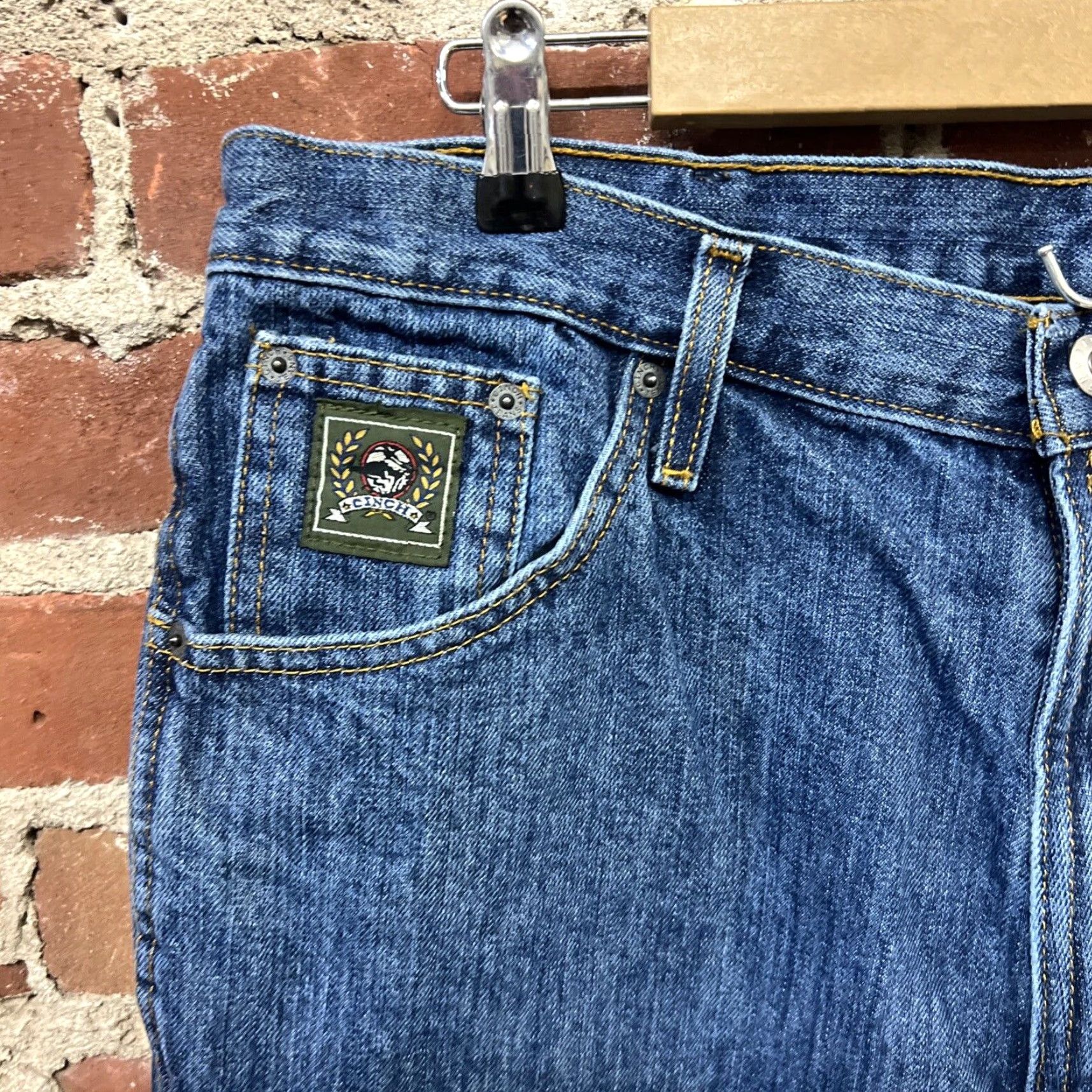Vintage CINCH Jeans Men 36x32 Blue Regular/Men Jeans 36 Straight Pant pants MB90530002 Size US 36 / EU 52 - 2 Thumbnail