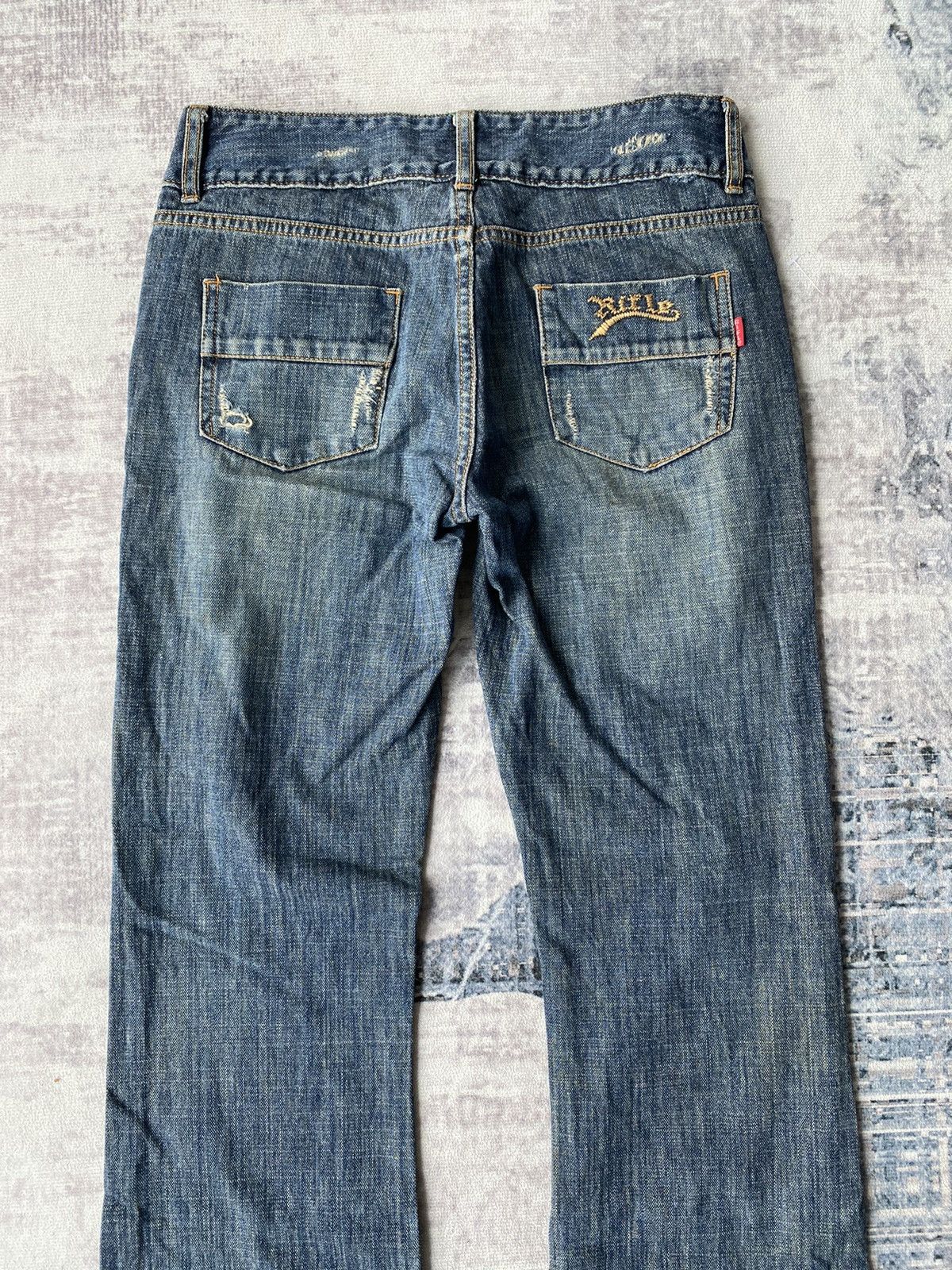 Japanese Brand Vintage Rifle Jeans Distressed Flared Denim Size US 31 - 8 Thumbnail