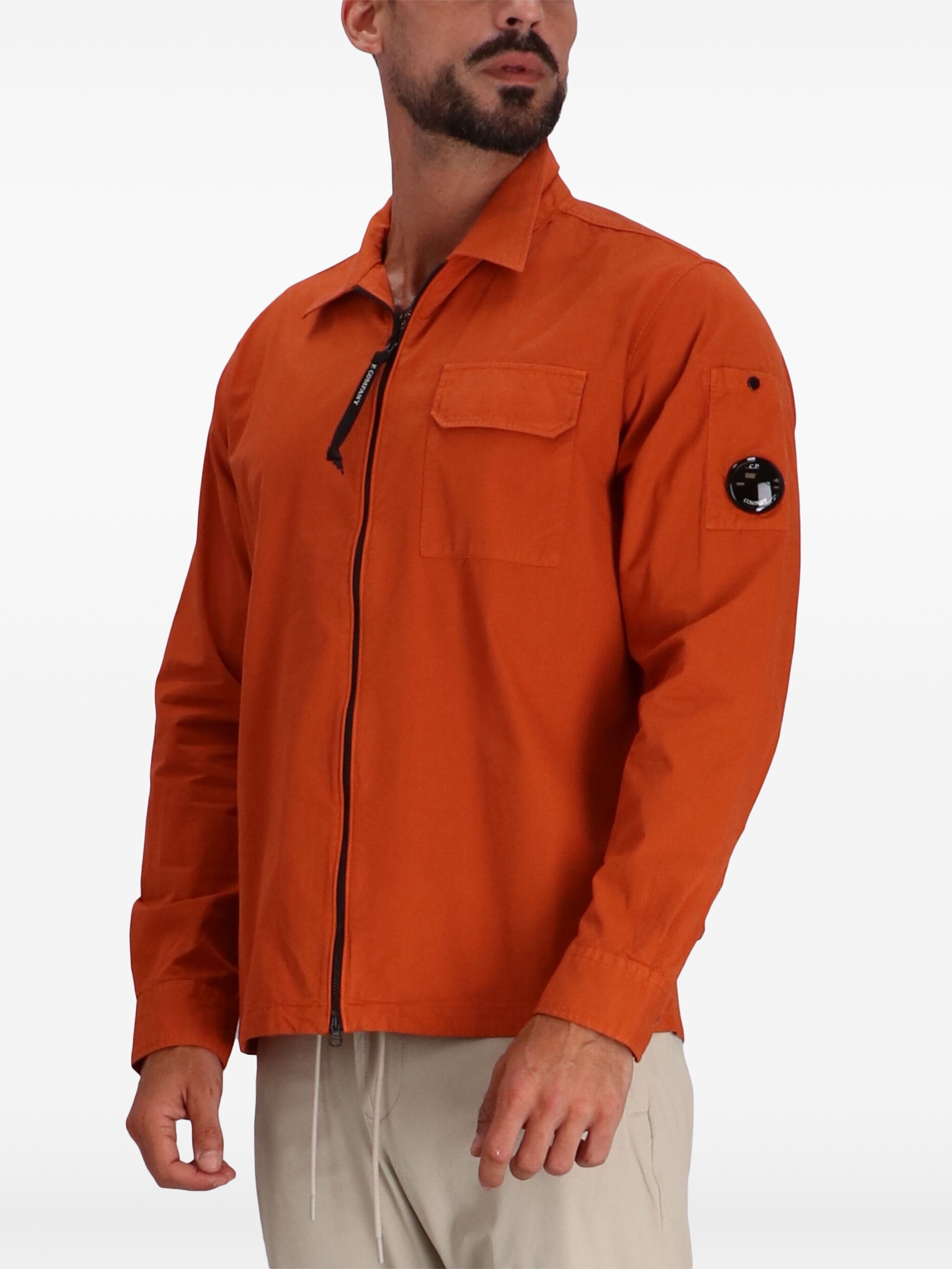 C.P. Company o1y1224 Solid Color Shirt in Orange Size US S / EU 44-46 / 1 - 4 Thumbnail