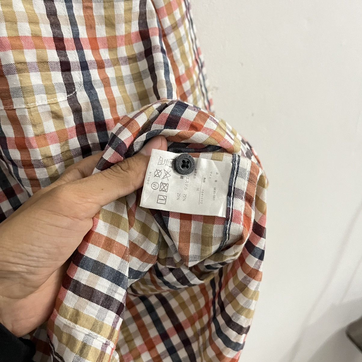 Michiko Koshino Michiko London Koshino - Plaid Longsleeve Button Up Shirt Size US L / EU 52-54 / 3 - 6 Thumbnail