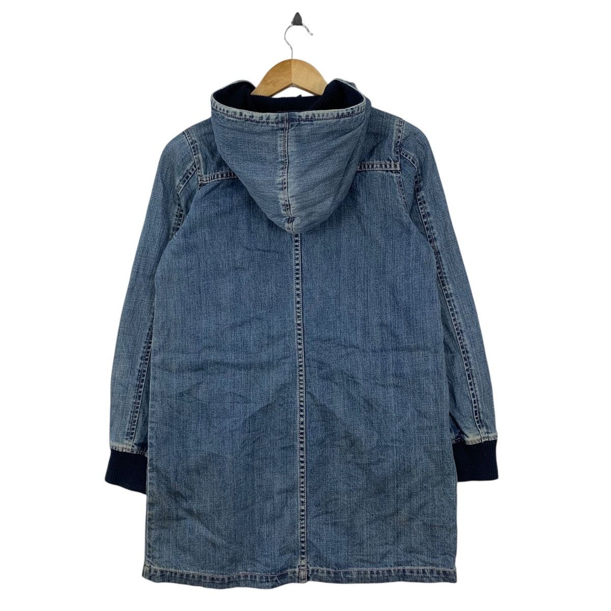 X-Girl X-GIRL XGIRL Xlarge Japanese Brand Denim Hooded Parka Jacket Size S / US 4 / IT 40 - 5 Thumbnail