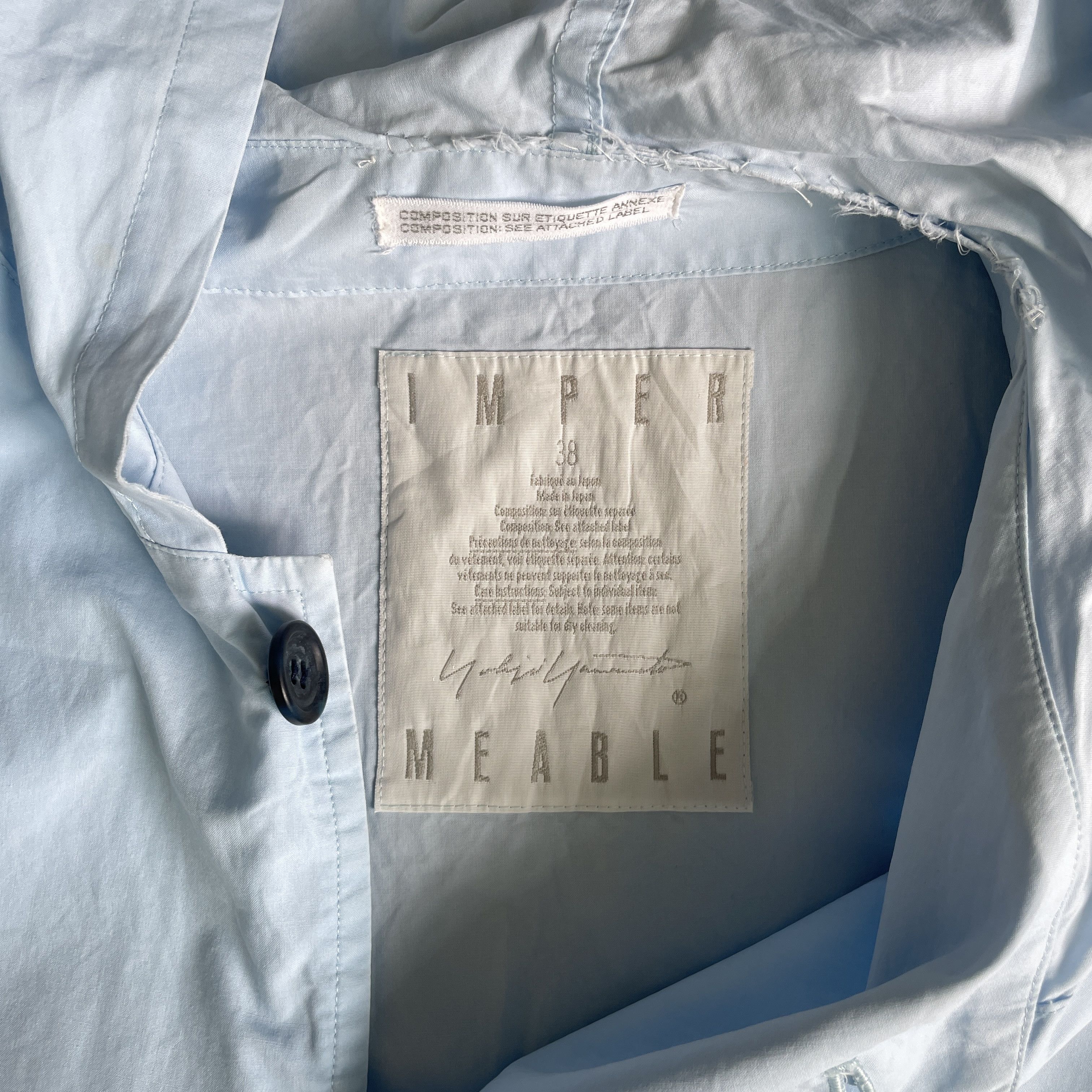 Yohji Yamamoto Yohji Yamamoto Impermeable light coat Size US M / EU 48-50 / 2 - 5 Thumbnail
