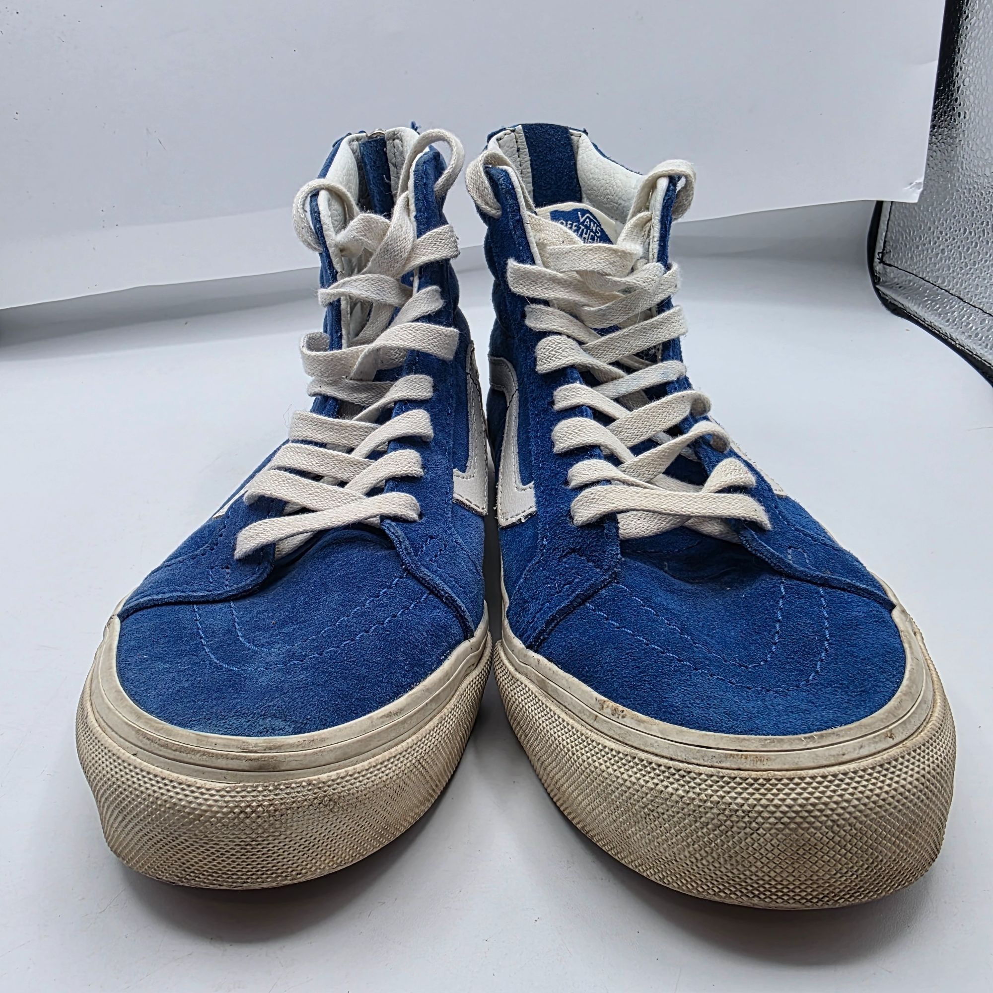 Vans Vans Sk8-Hi Mens 5.5 Blue White Hi Top Skateboarding Shoes S Size US 5.5 / EU 38 - 2 Thumbnail