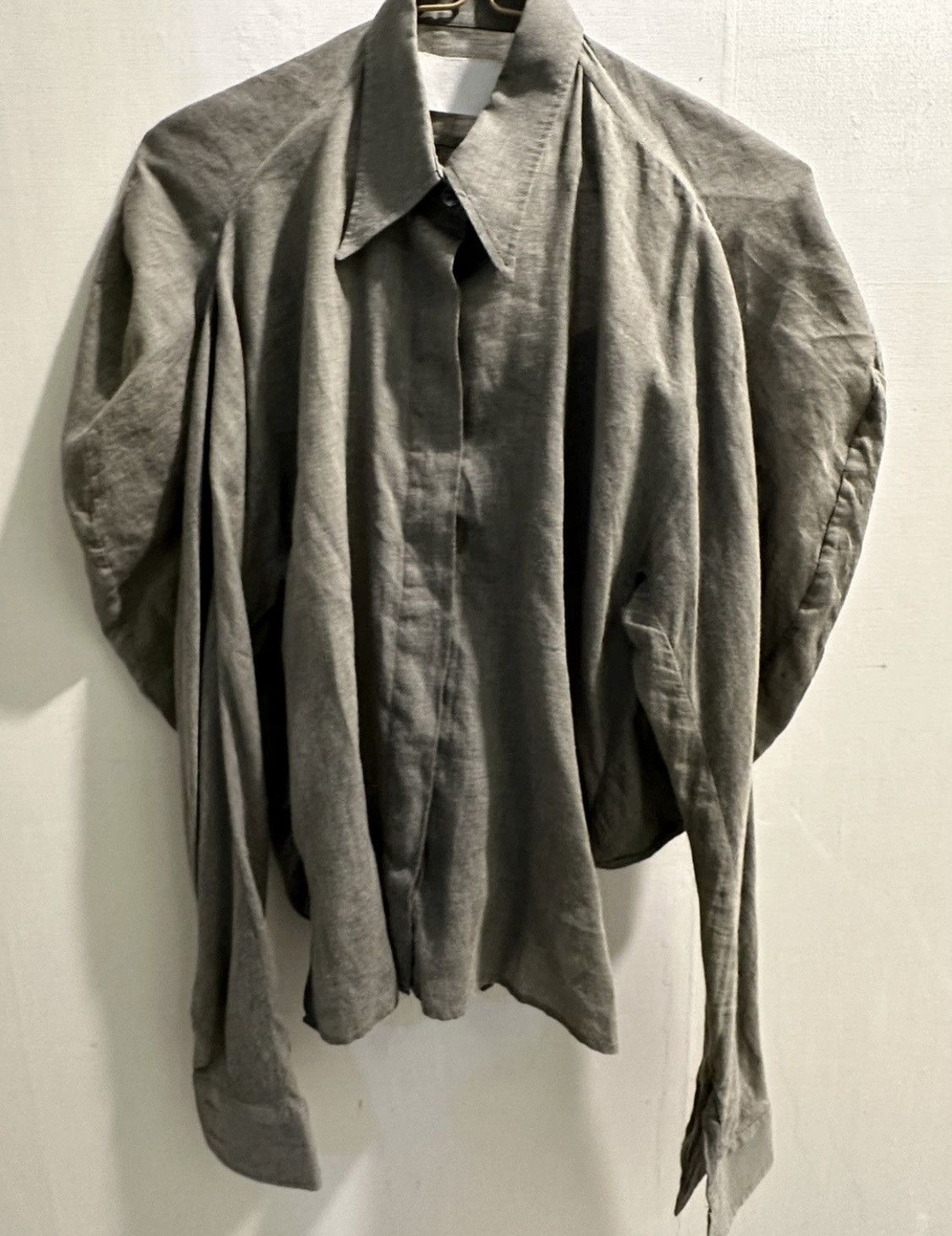 image of Maison Margiela Maison Martin Margiela 2007 Circle Shirt in Grey, Women's (Size XS)