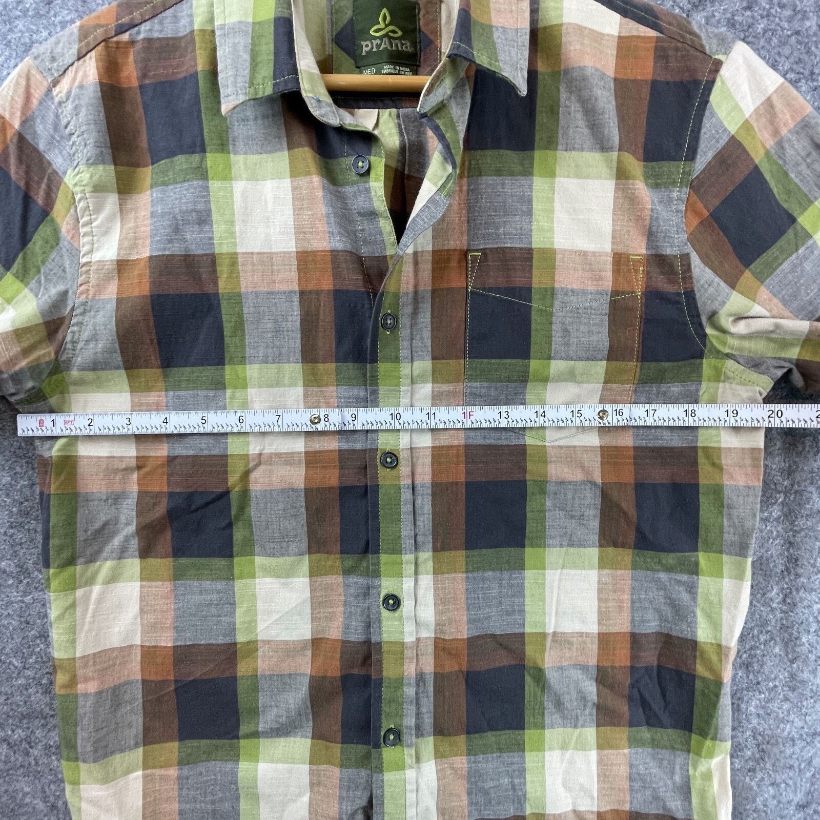 Prana prAna Benton Shirt Mens Medium Multicolor Plaid Cabin Hiking Size US M / EU 48-50 / 2 - 3 Thumbnail