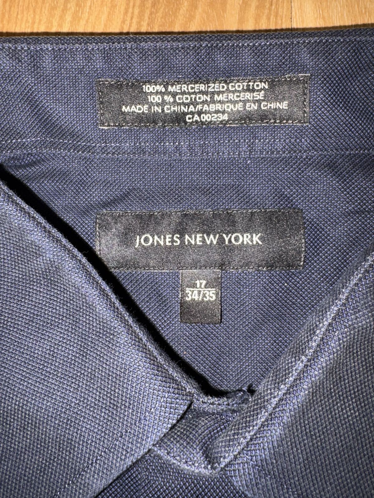 Jones New York Jones New YorkVintage100%MercerizedCottonDressShirt 17 34/35 Size US XL / EU 56 / 4 - 6 Thumbnail