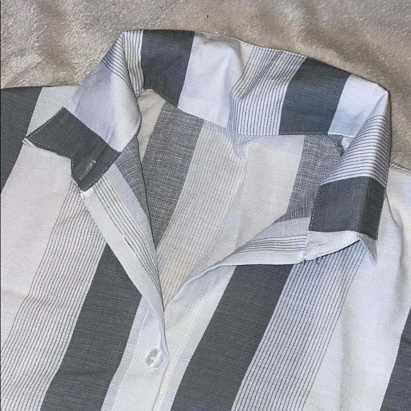 Other Casual Striped Button-Down Collared Shirt | Sz M Size M / US 6-8 / IT 42-44 - 3 Thumbnail