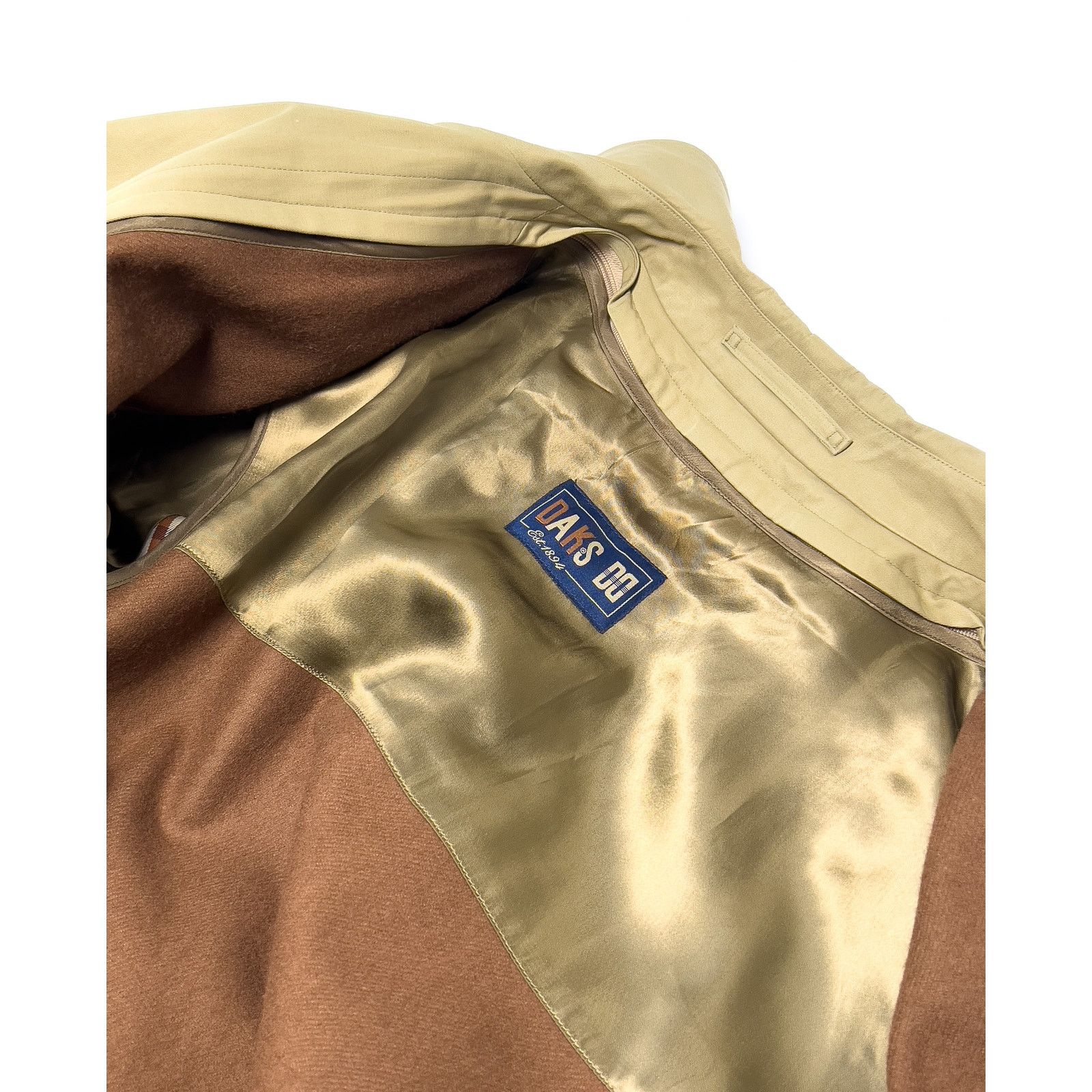 DAKS Daks Classic Khaki Brown Mac Coat, Men's Size US 44, EU 54 Size US XL / EU 56 / 4 - 8 Thumbnail