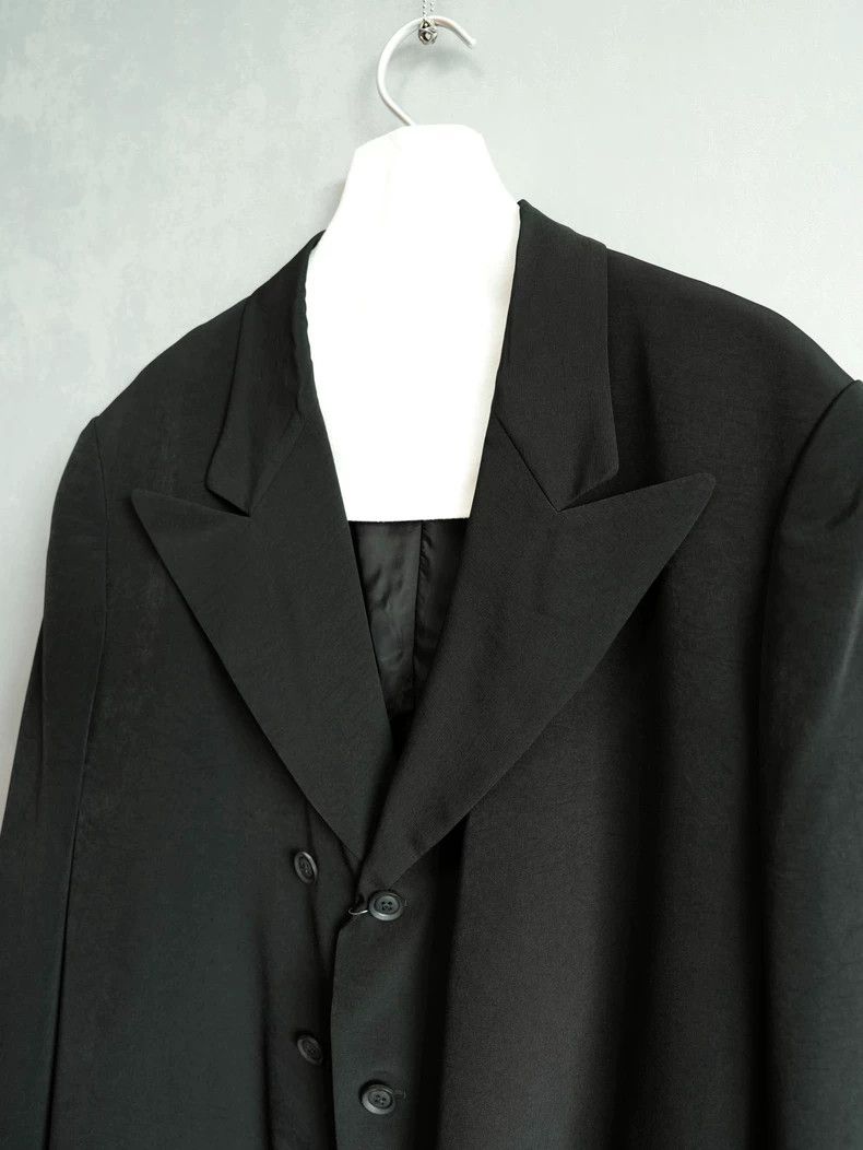 Yohji Yamamoto Yohji Yamamoto24SS Double Breasted Triacetate Jacket 2503-N Size US L / EU 52-54 / 3 - 7 Thumbnail