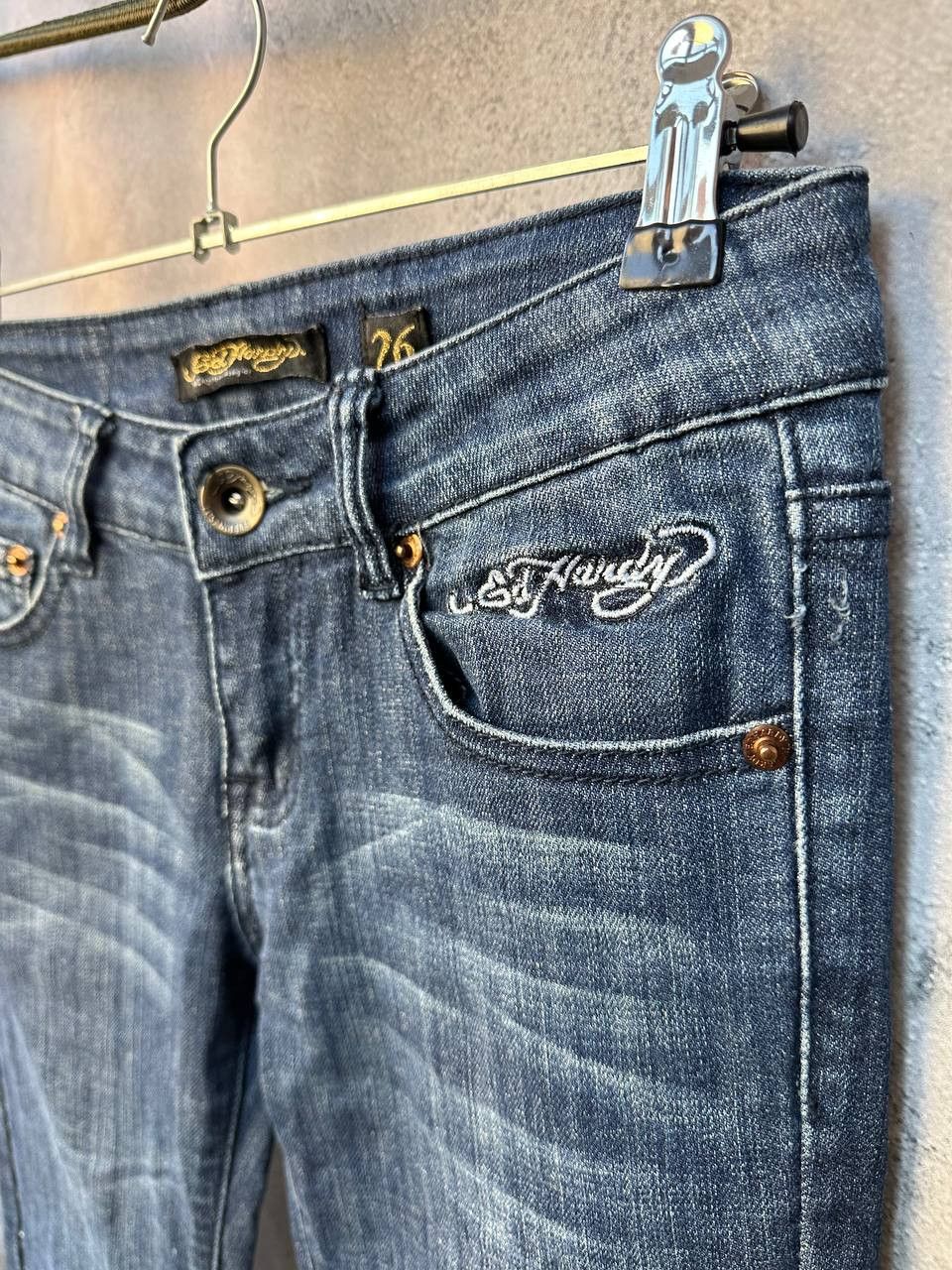 Christian Audigier × Ed Hardy Ed Hardy by Christian Audigier Jeans Denim Pant Size 31" - 5 Thumbnail