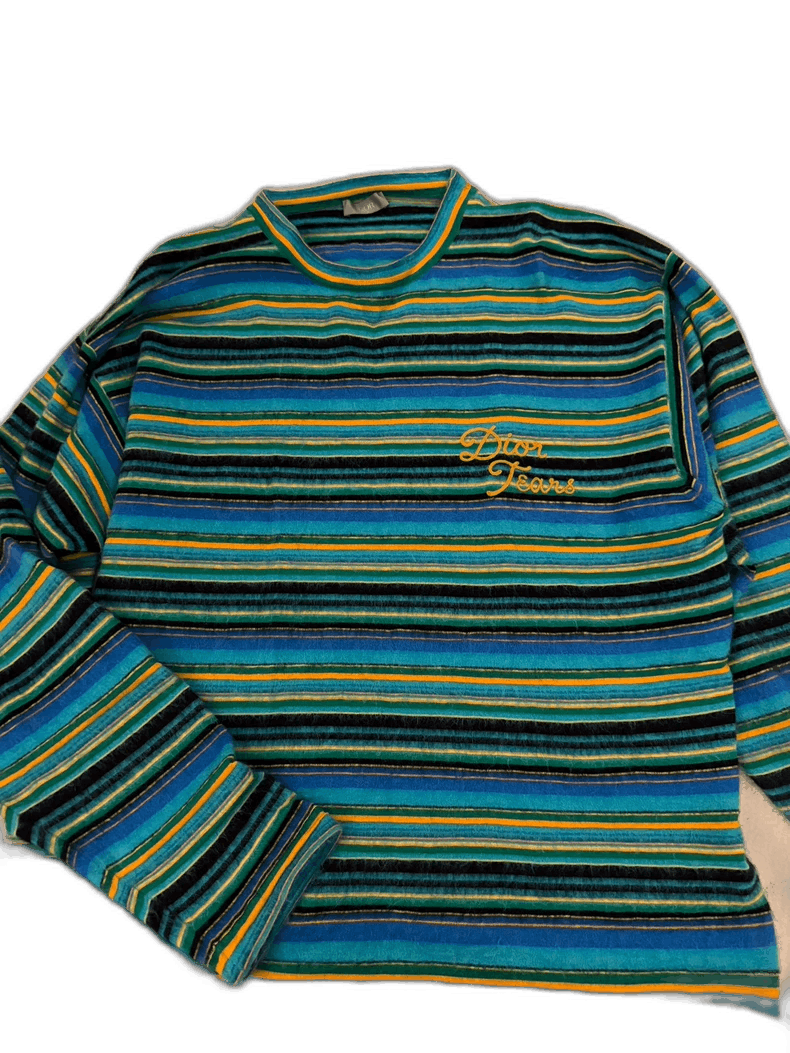 Dior Dior Tears Long Sleeve Striped Shirt Size US XL / EU 56 / 4 - 1 Thumbnail