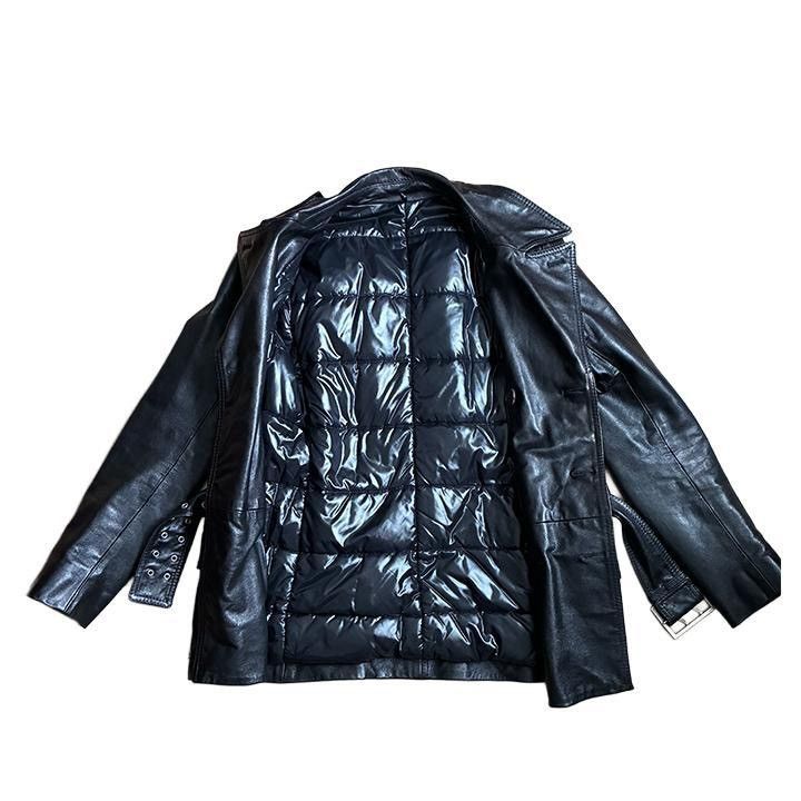 Dior 07AW Dior Homme Leather Coat Size US S / EU 44-46 / 1 - 4 Thumbnail