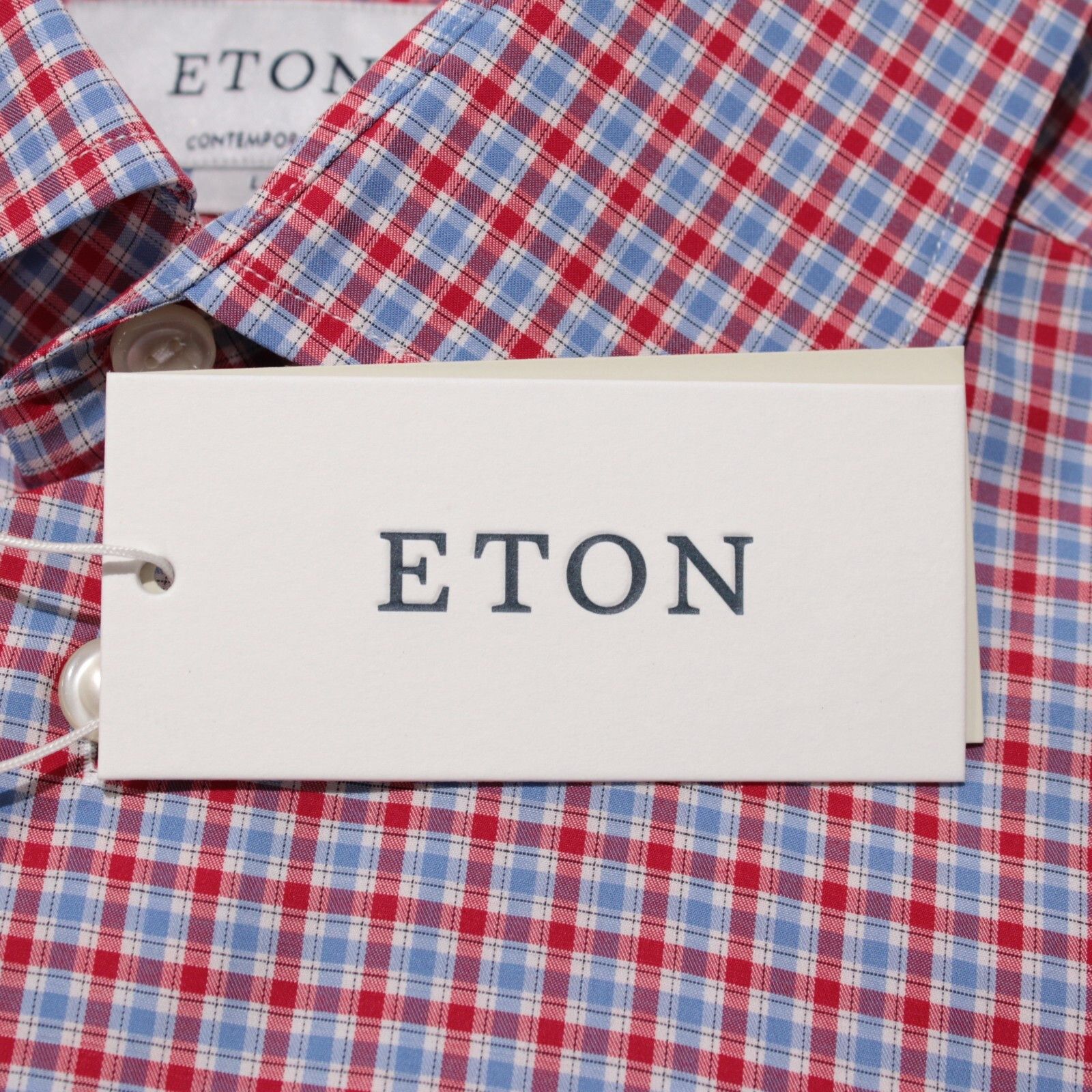 Eton Eton New with tags Shirt Size L US In Red Size US L / EU 52-54 / 3 - 2 Thumbnail