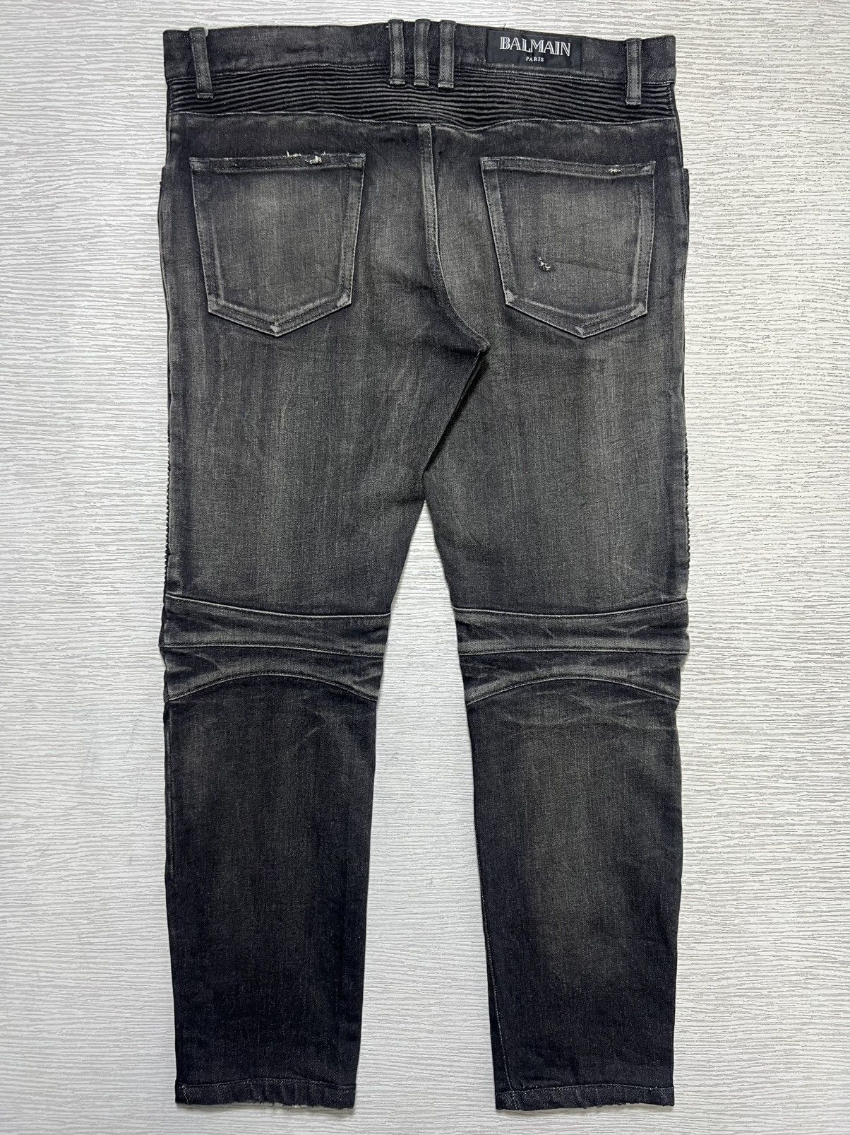 Balmain Balmain - Distressed Biker Jeans Size US 31 - 2 Thumbnail