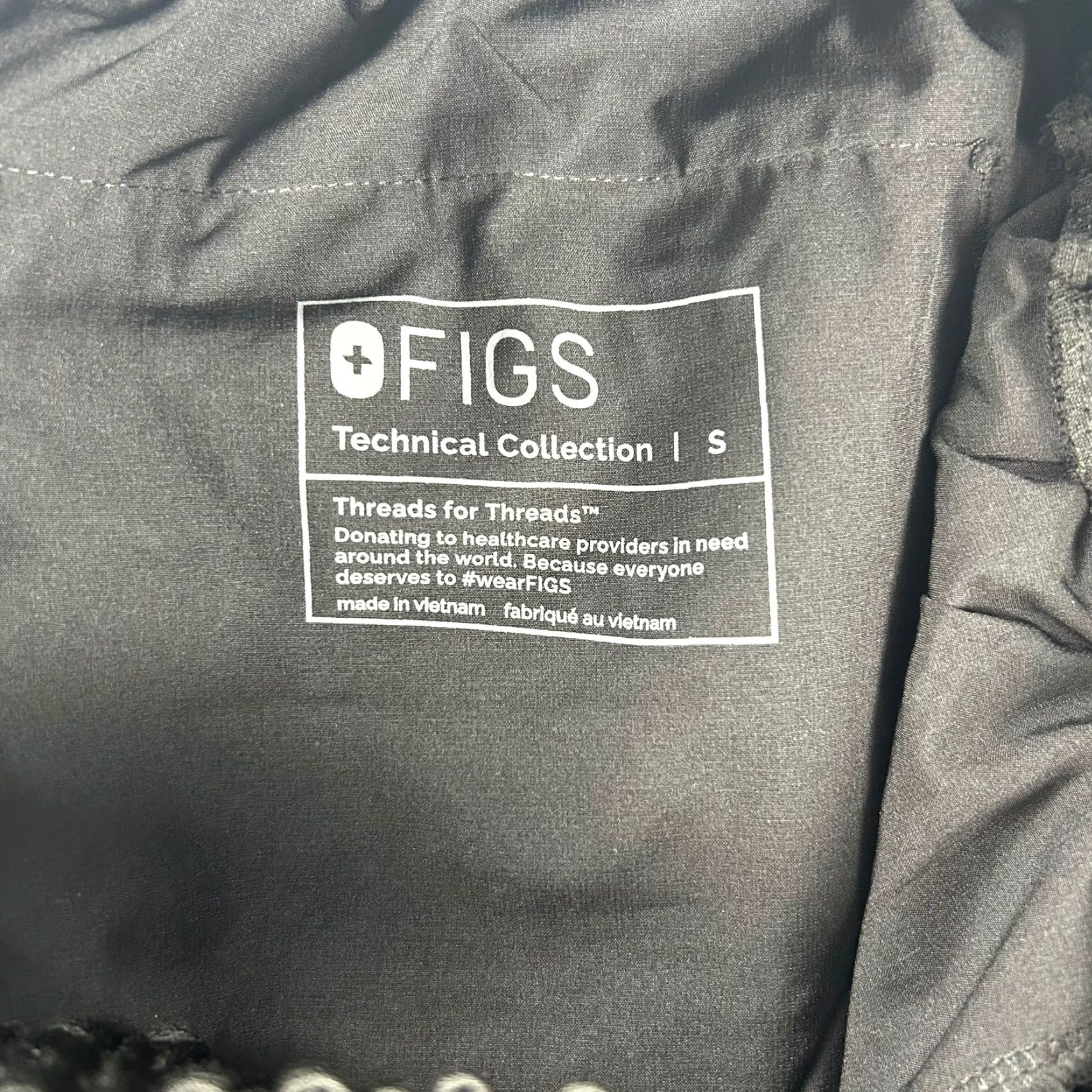Vintage FIGS Women's Technical Collection Scrub Cargo Jogger Ankle Pants Black Small Size 28" / US 6 / IT 42 - 2 Thumbnail