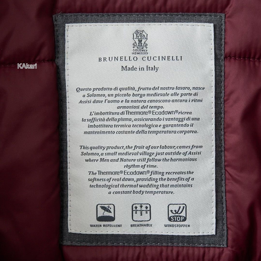 Brunello Cucinelli Brunello Cucinelli Men's Embroidered Stripe Quilted Coat Size US M / EU 48-50 / 2 - 4 Thumbnail