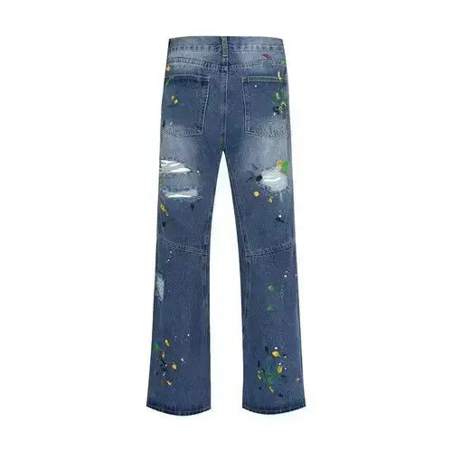 Jean VIBE paint flare damaged ripped jeans Size US 28 / EU 44 - 3 Thumbnail