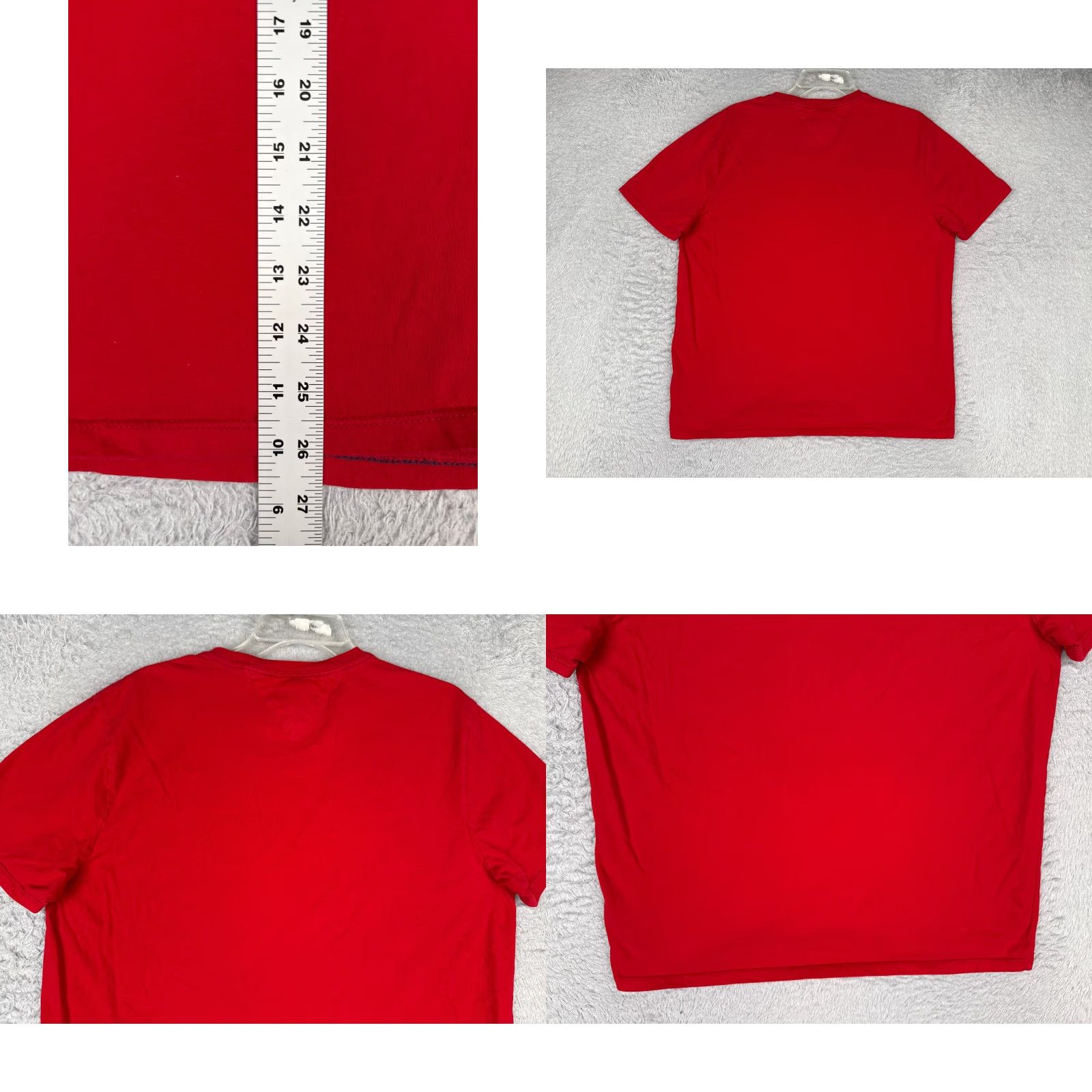Tommy Hilfiger Tommy Hilfiger Shirt Adult Large Red Crew Neck Short Sleeve 100% Cotton Logo Embroidered Men T-Shirt Size US L / EU 52-54 / 3 - 9 Thumbnail