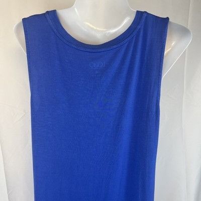 Other LOGO By Lori Goldstein Blue Sleeveless Sharkbite Hem Tunic T Size M / US 6-8 / IT 42-44 - 7 Thumbnail