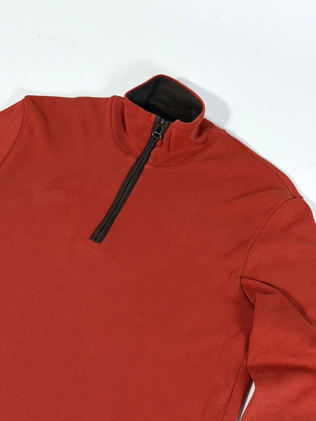 Hugo Boss Hugo Boss Orange Label Ribbed Quarter Zip Size US M / EU 48-50 / 2 - 2 Thumbnail